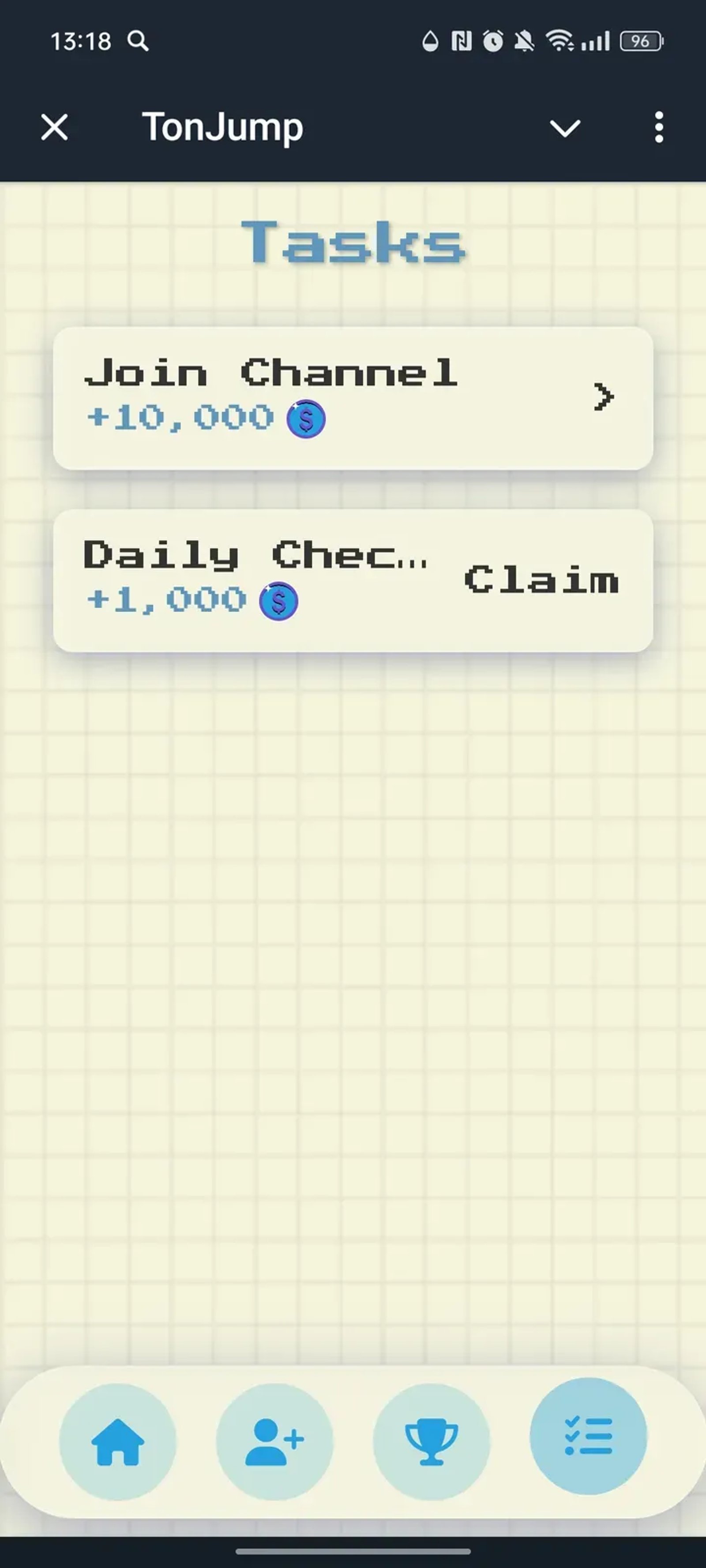TonJump в Телеграм — скриншот 4