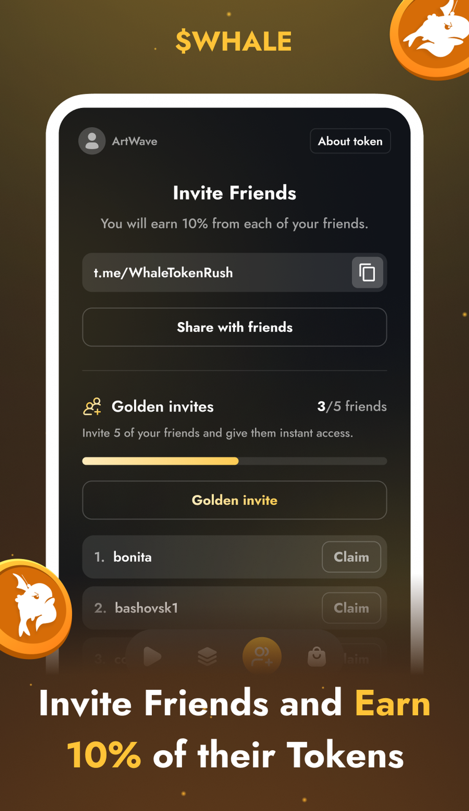 @WheelOfWhalesBot в Телеграм — скриншот 5