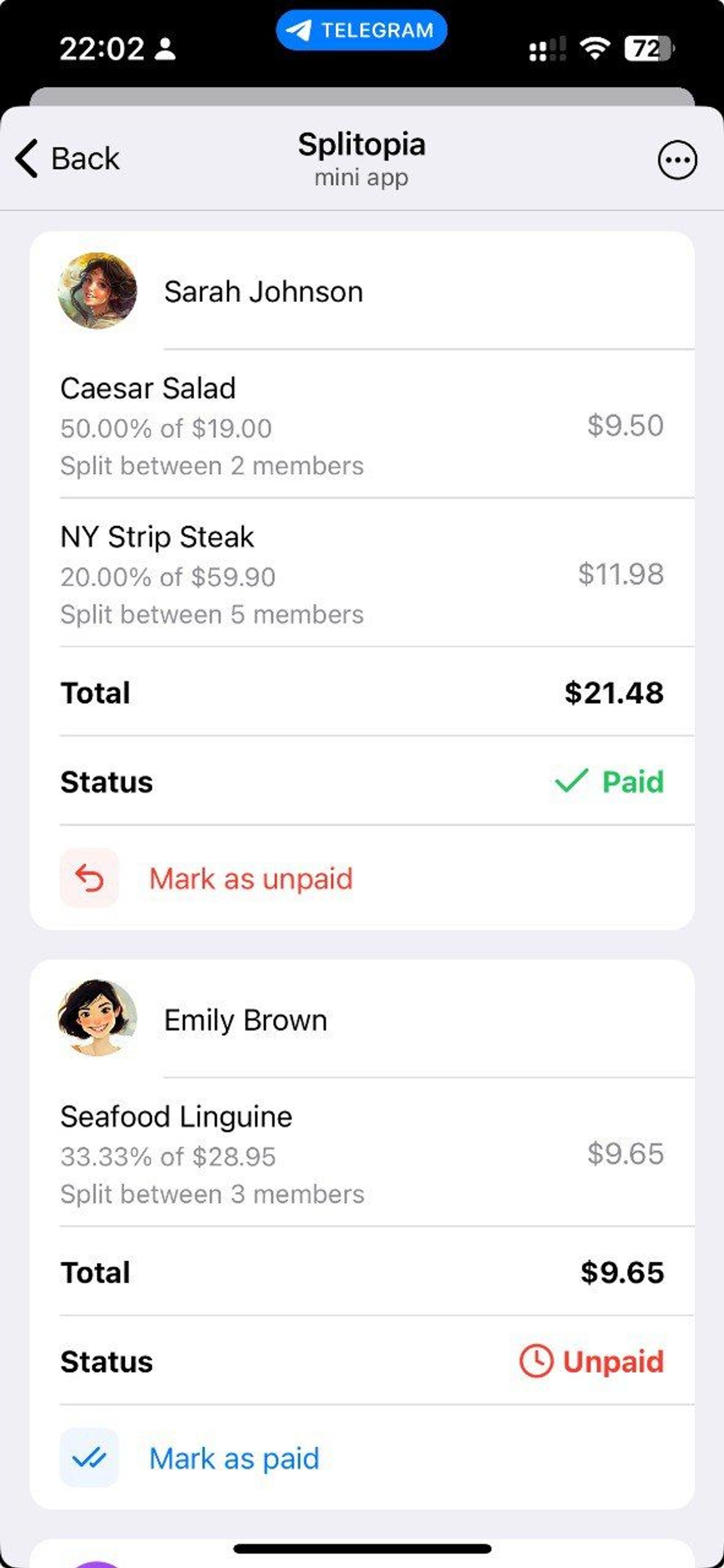 Splitopia Telegram Screenshot 2