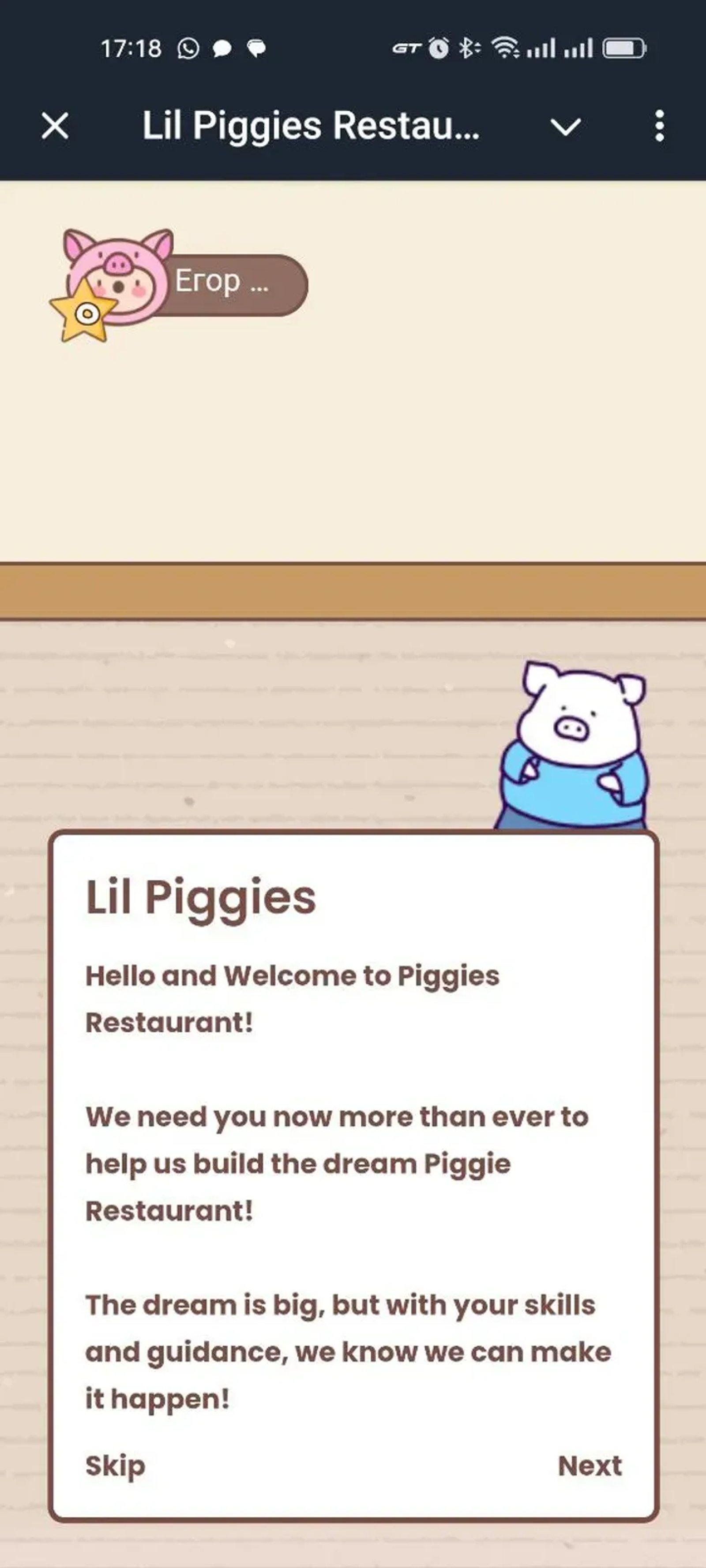 Lil Piggies Restaurant в Телеграм — скриншот 5