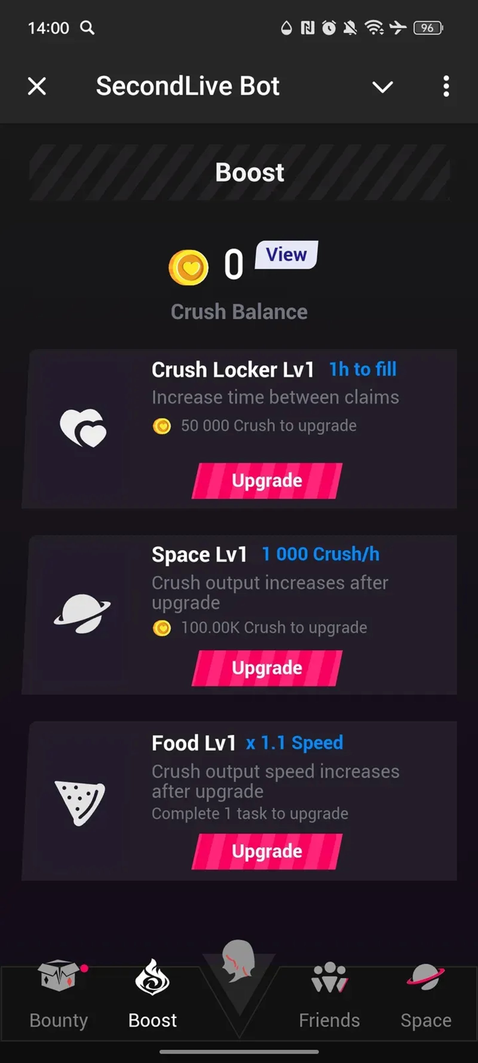 SecondLive Bot в Телеграм — скриншот 2