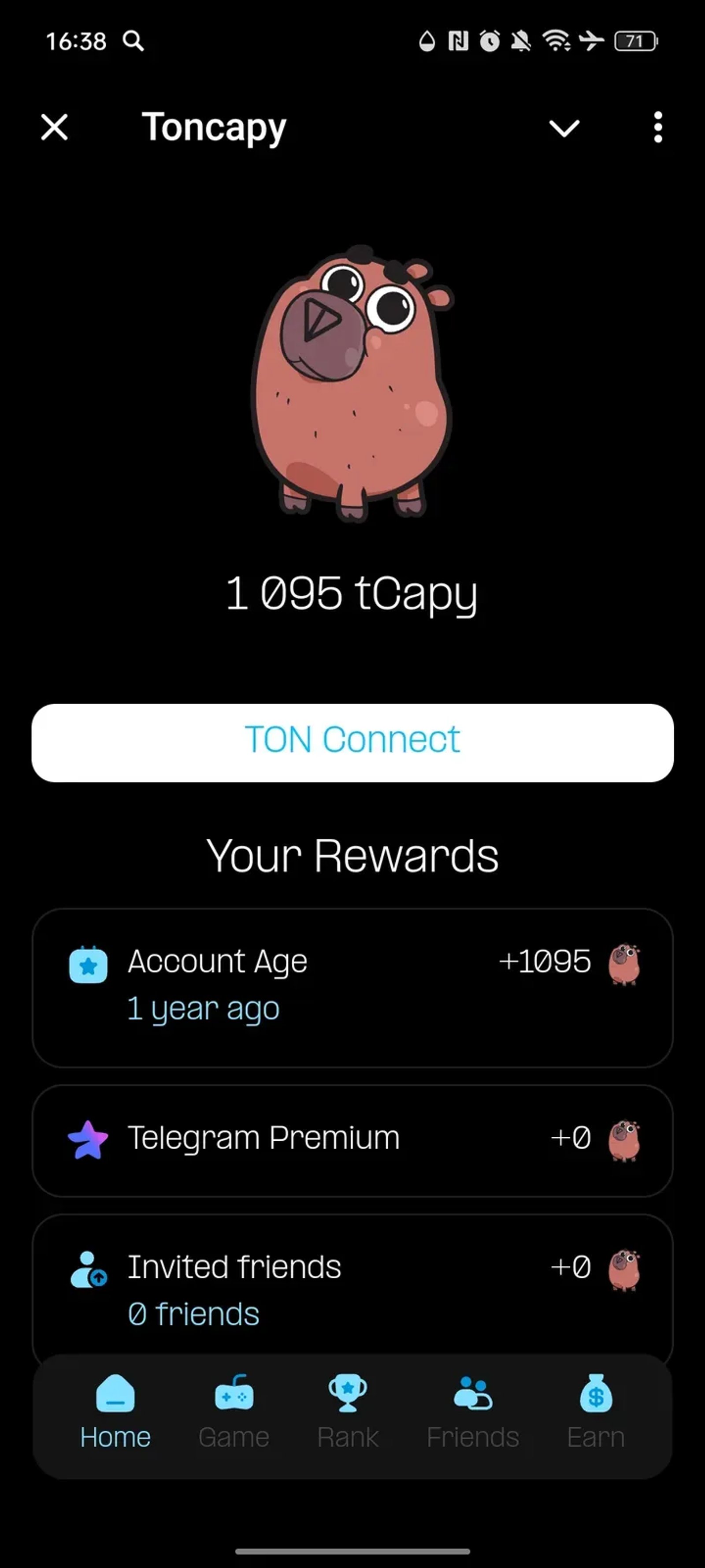 Toncapy в Телеграм — скриншот 1