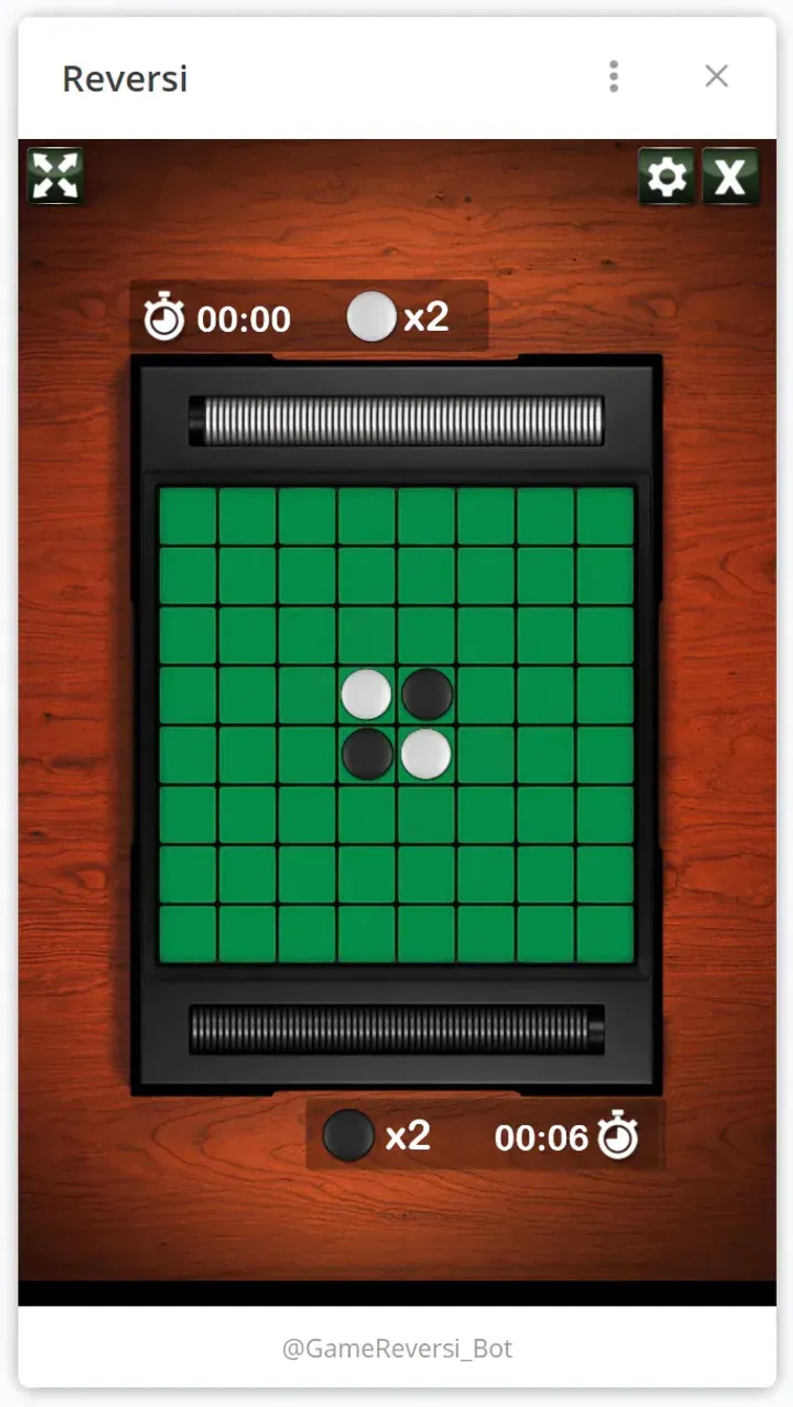 Reversi в Телеграм — скриншот 1