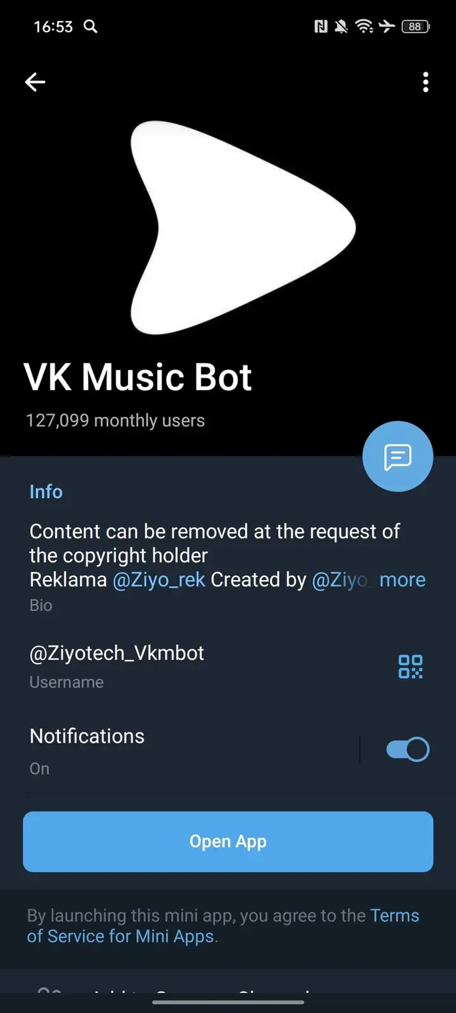 VK Music Bot в Телеграм — скриншот 3
