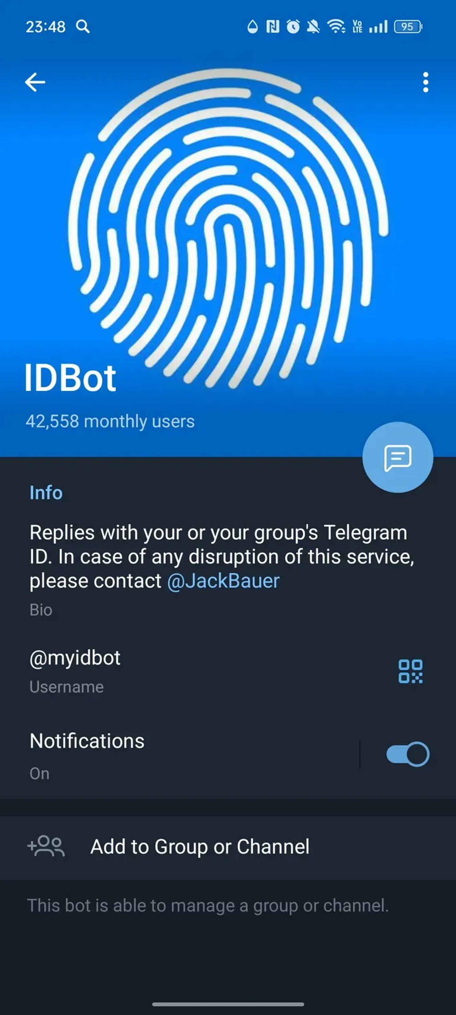 IDBot в Телеграм — скриншот 4