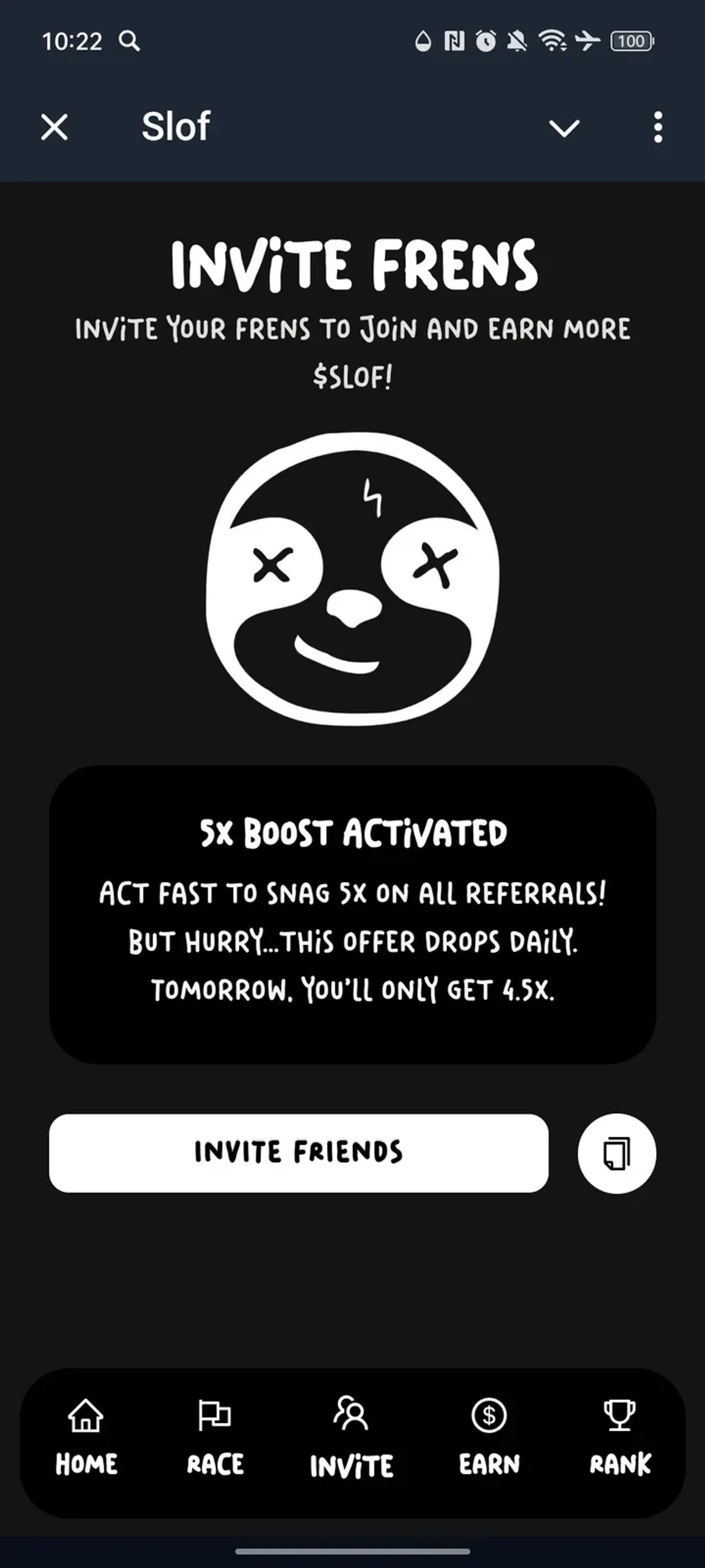 Slof в Телеграм — скриншот 3