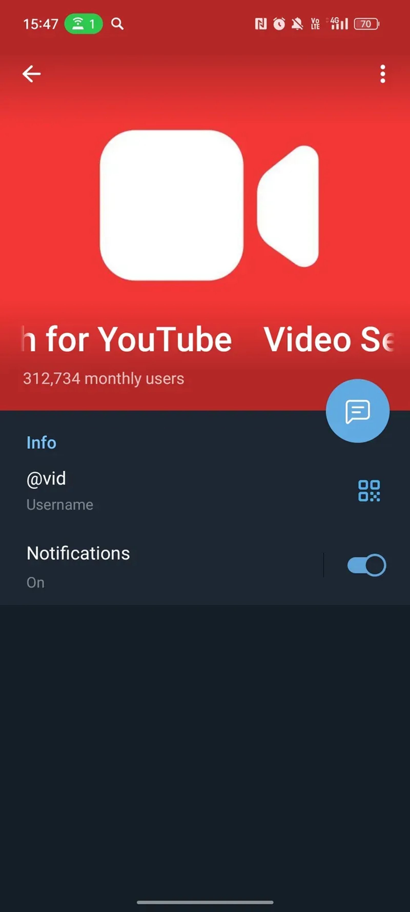 Video Search for YouTube в Телеграм — скриншот 4