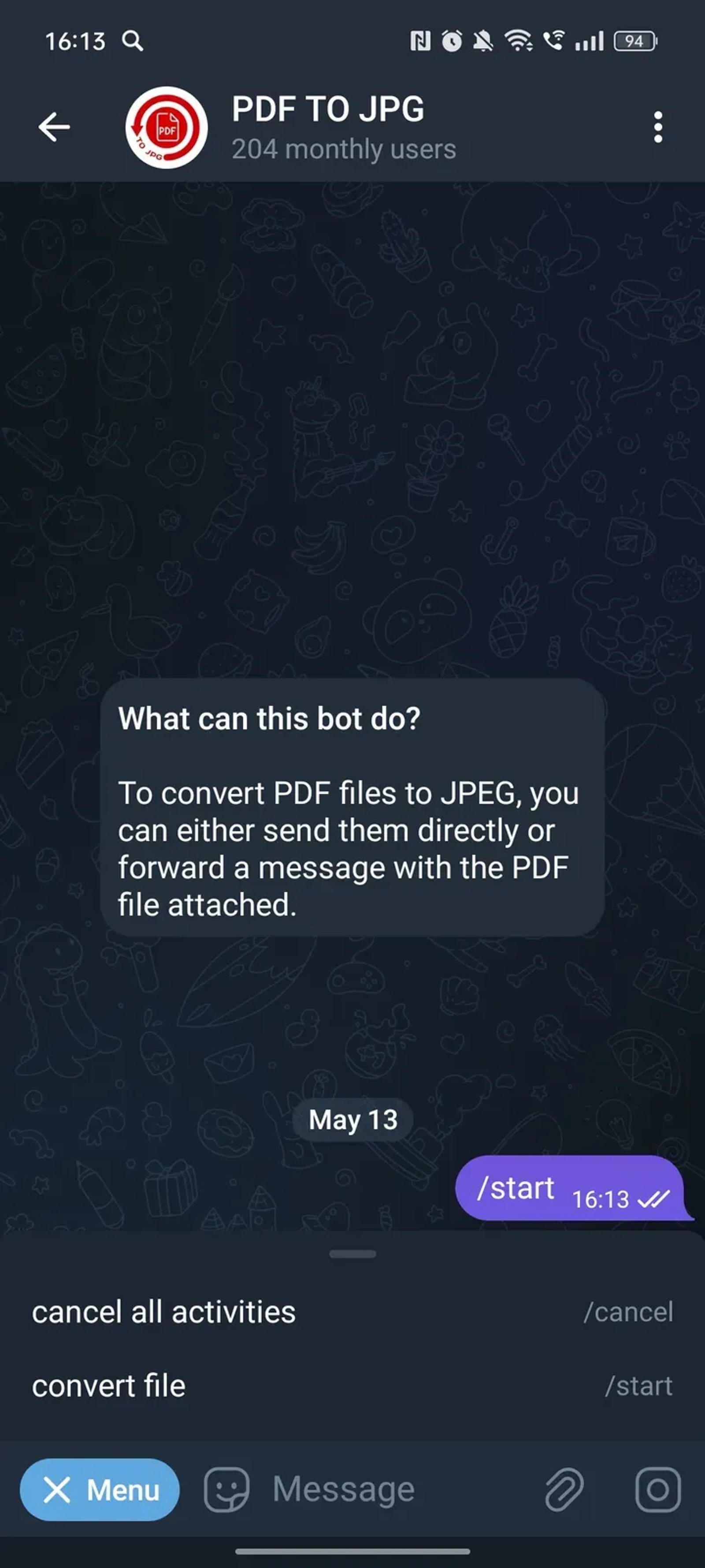 PDF TO JPG ✅ в Телеграм — скриншот 3