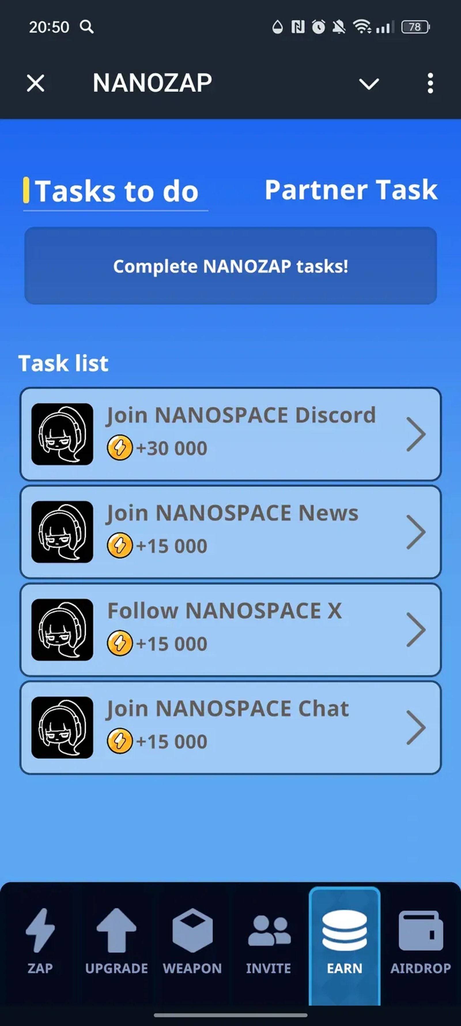 NANOZAP в Телеграм — скриншот 5
