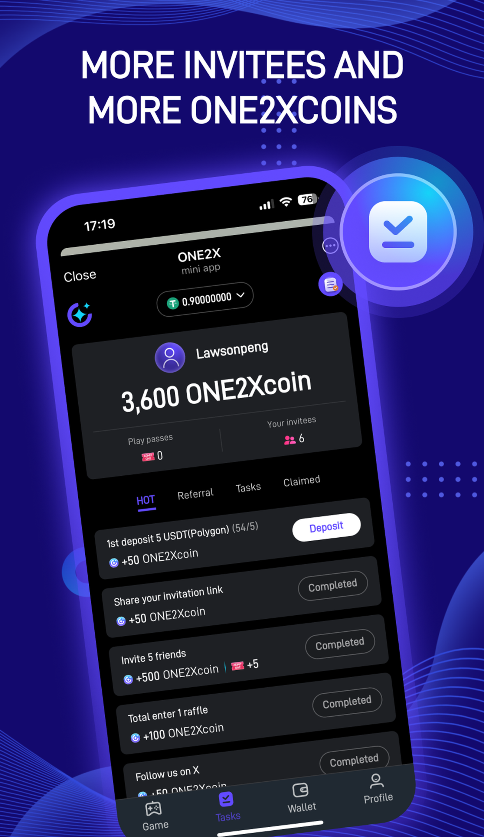 ONE2X в Телеграм — скриншот 1