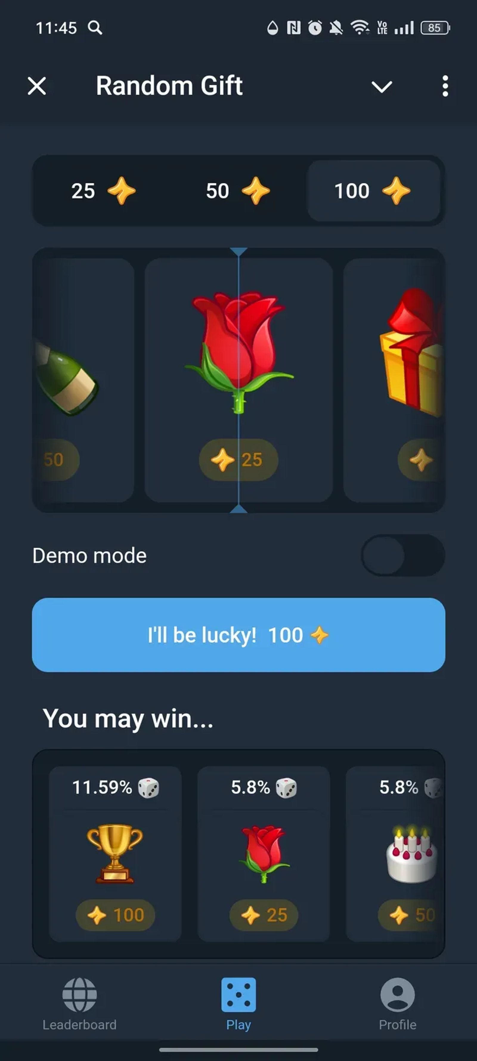 Random Gift в Телеграм — скриншот 2