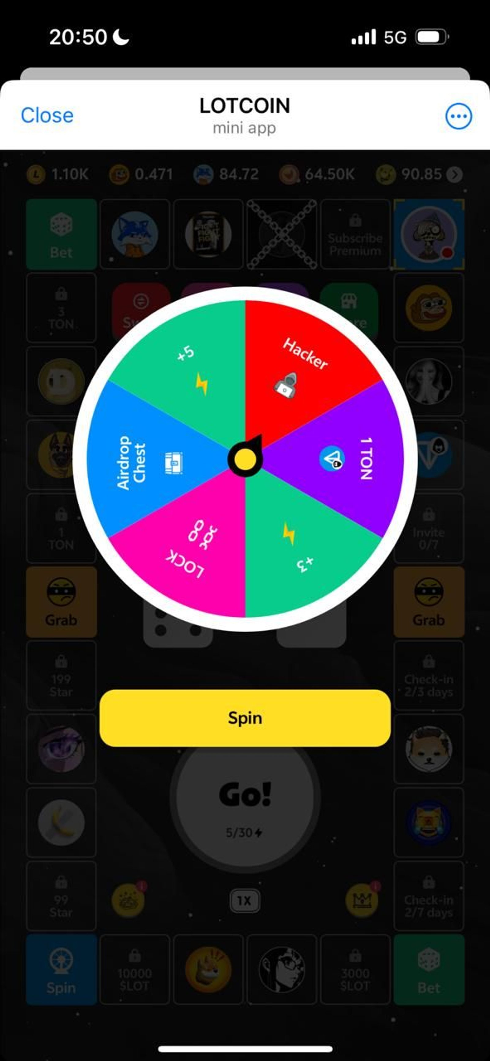 LOTCOIN Telegram Screenshot 3