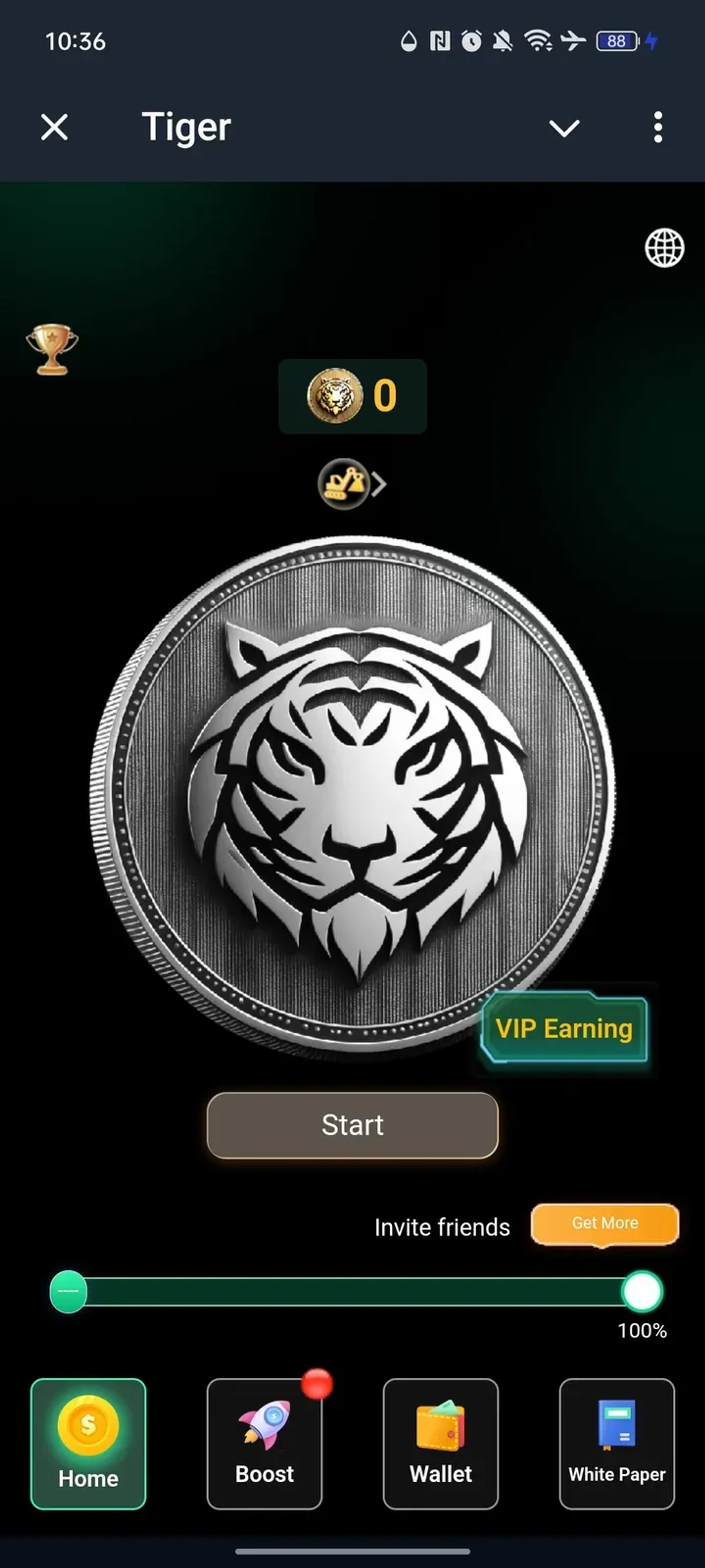 Tiger в Телеграм — скриншот 1