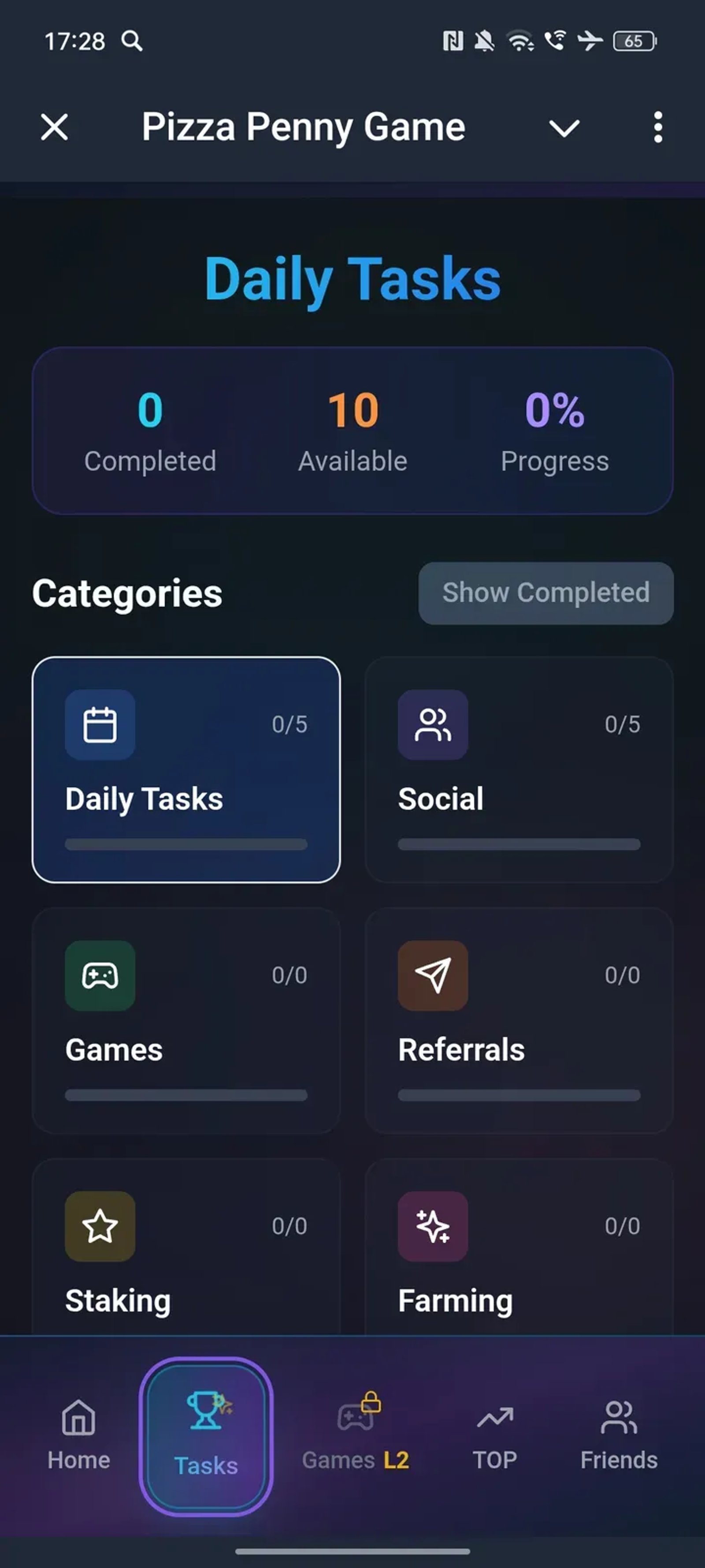 Pizza Penny Game в Телеграм — скриншот 2