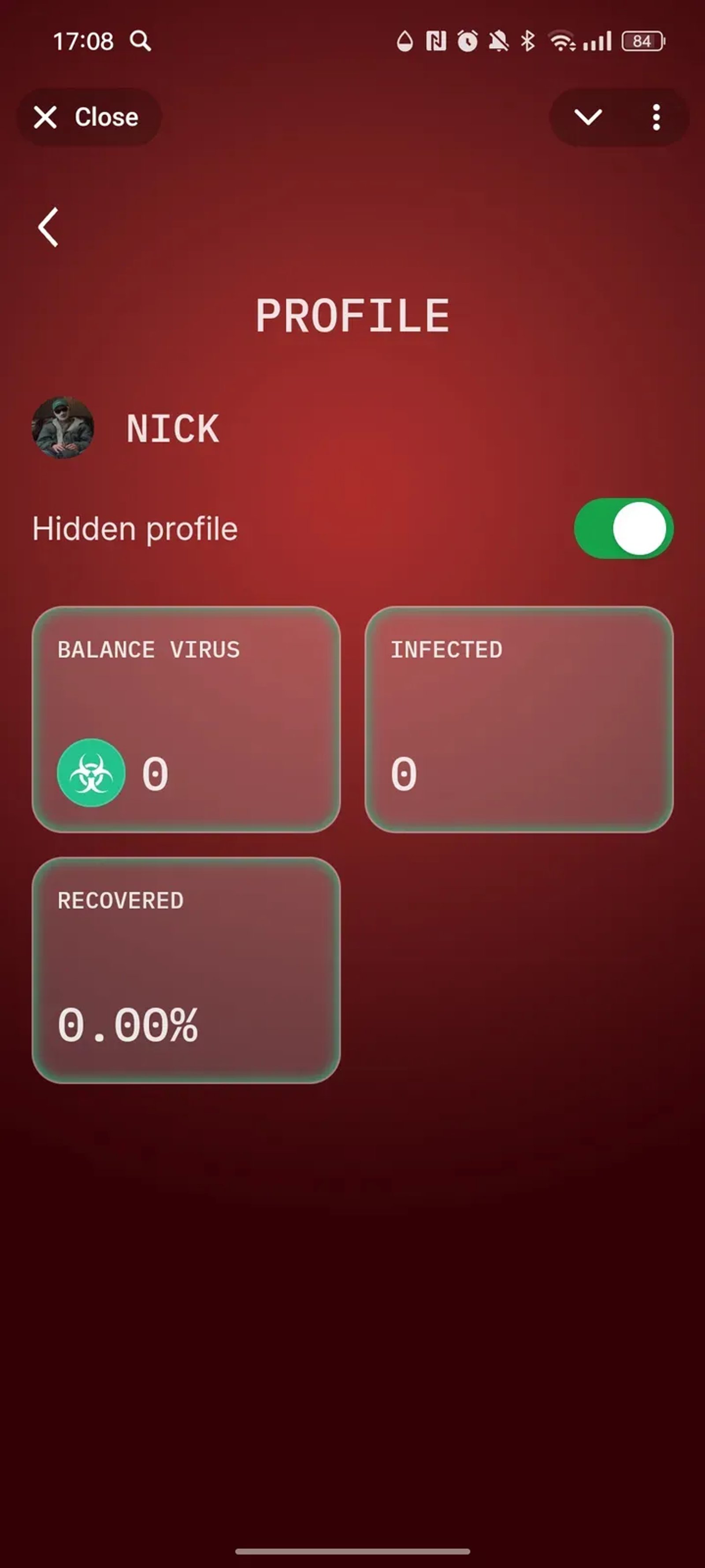 VIRUS GAME BOT в Телеграм — скриншот 2