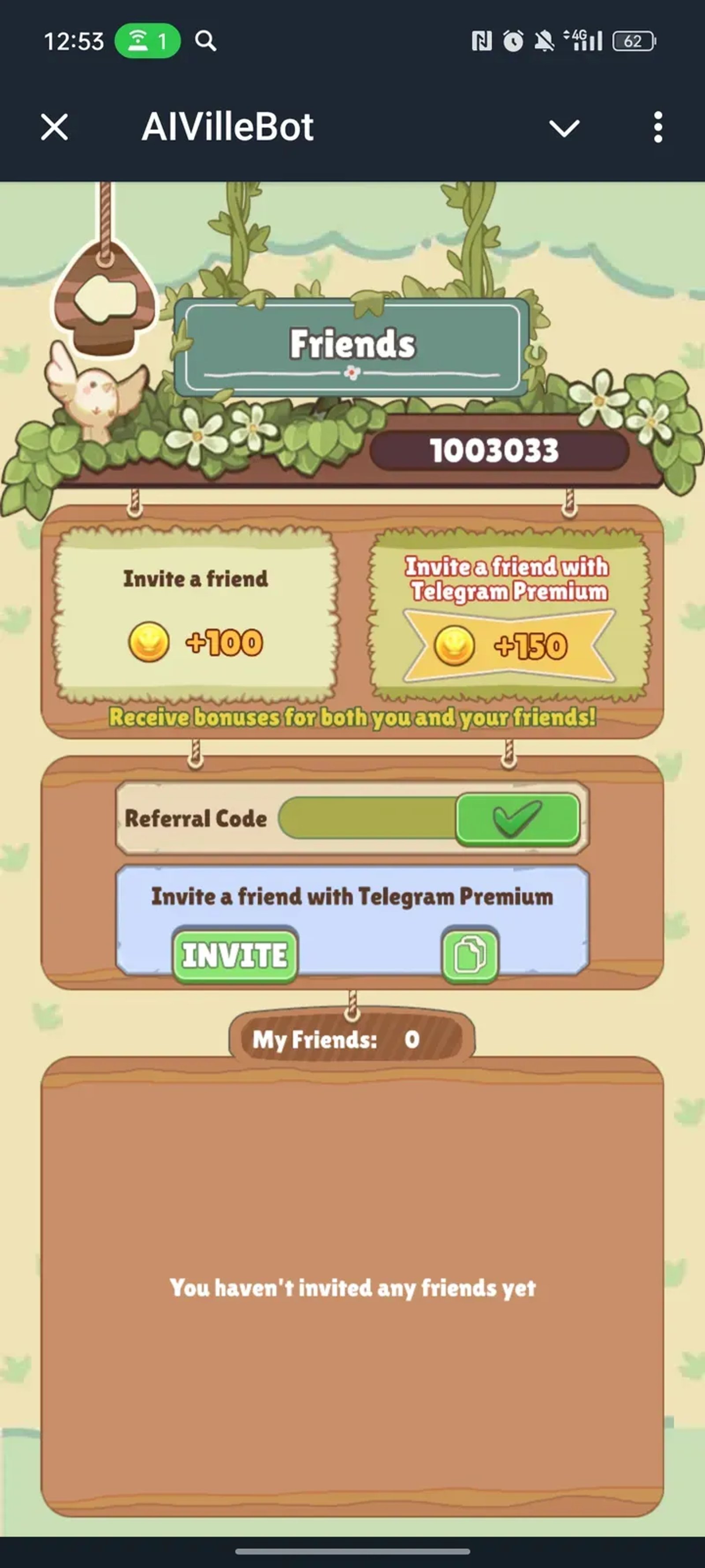 AIVilleBot в Телеграм — скриншот 4