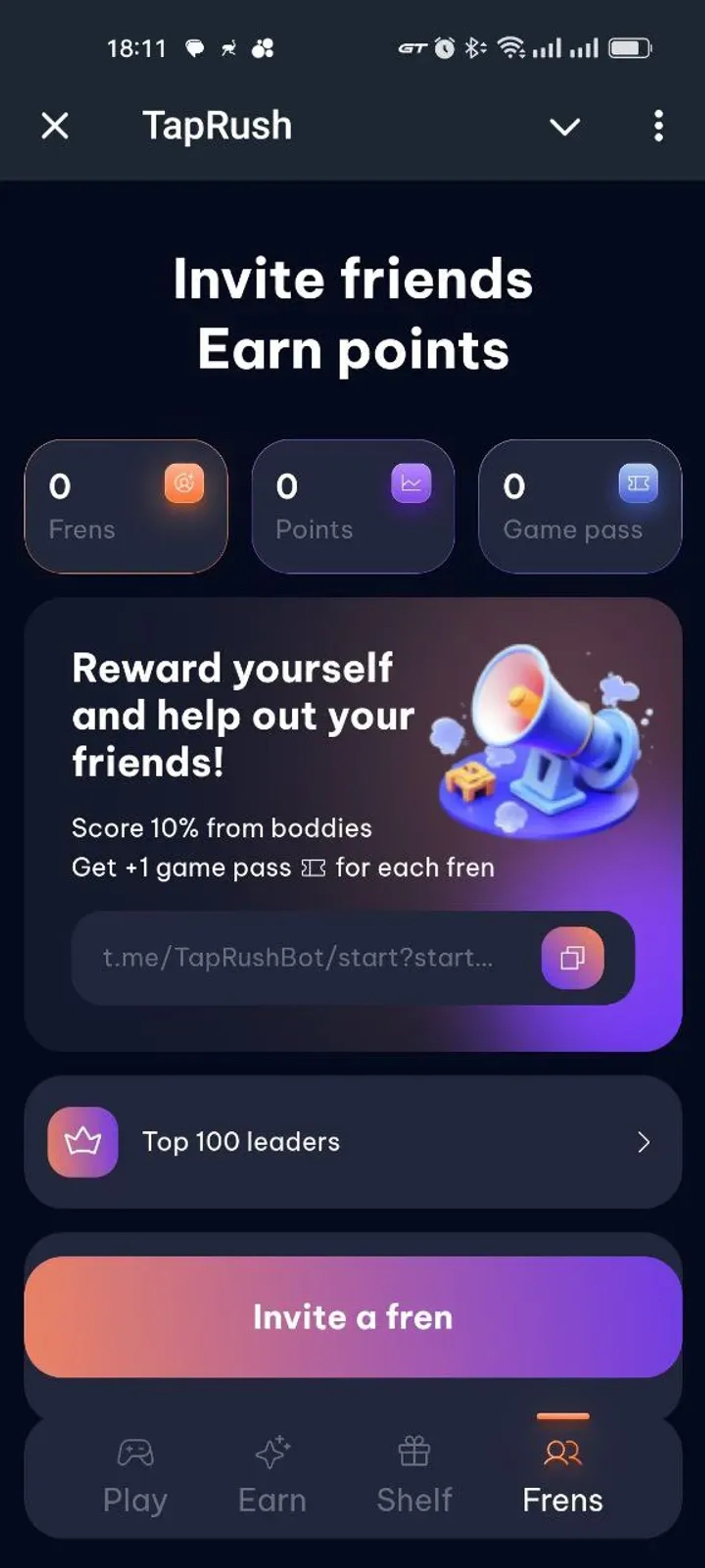 TapRush в Телеграм — скриншот 4