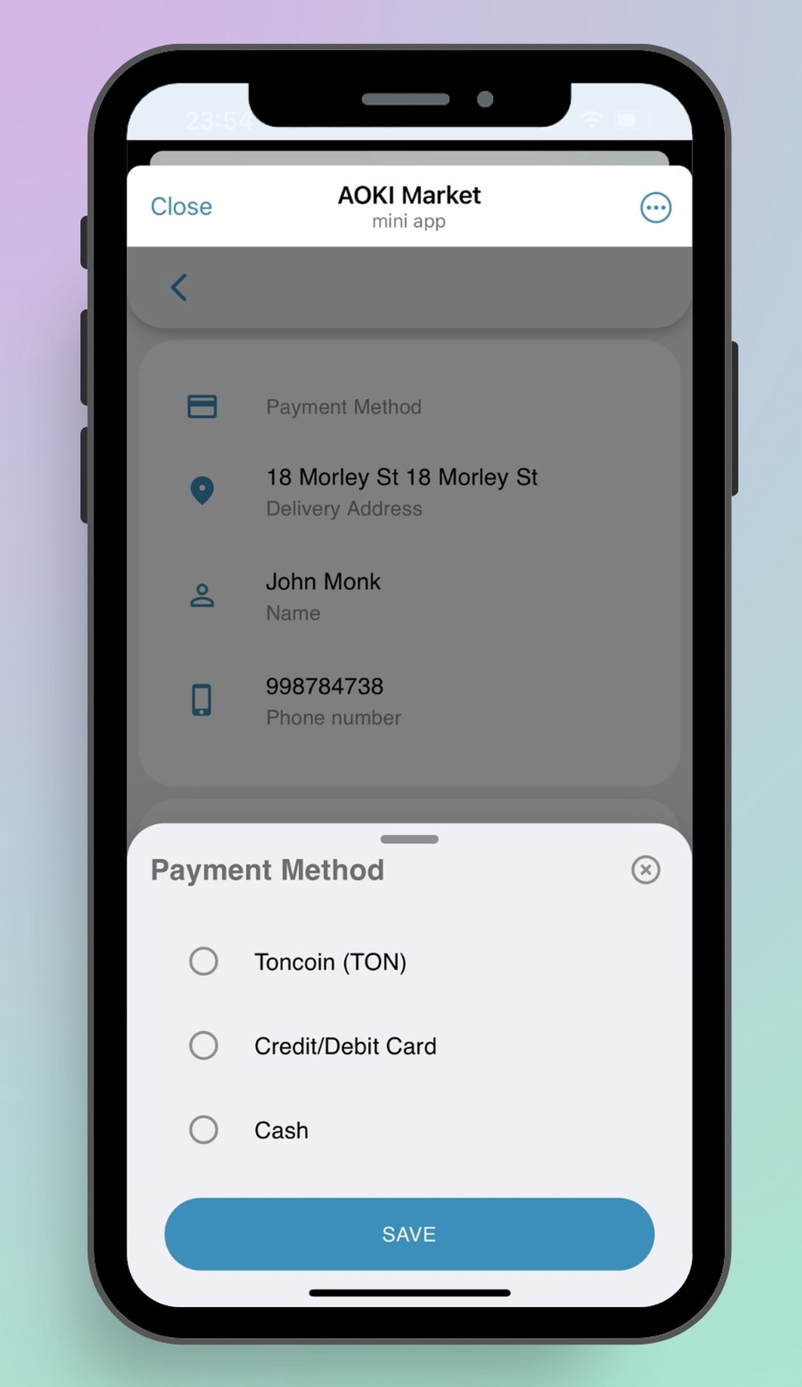 AOKI Seller в Телеграм — скриншот 5