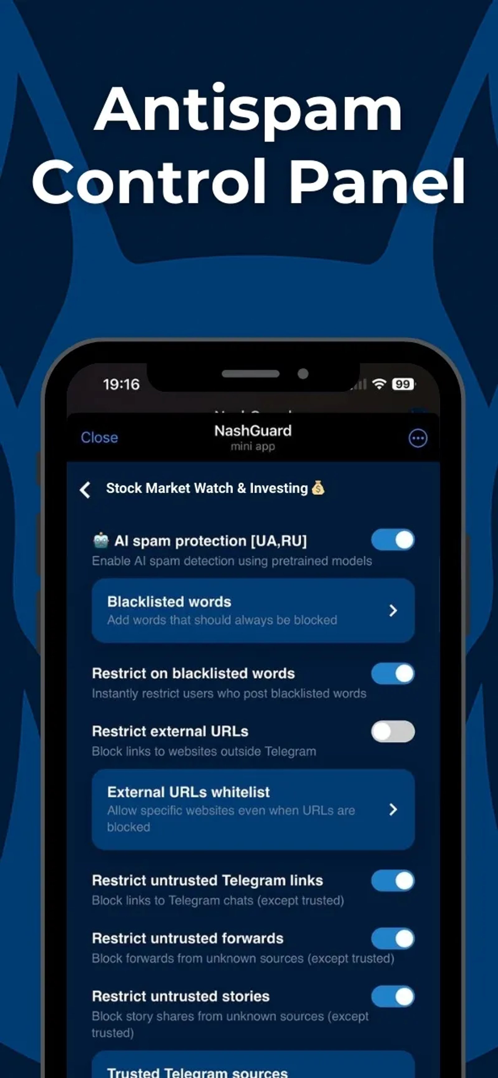 NashGuard в Telegram — скриншот 3