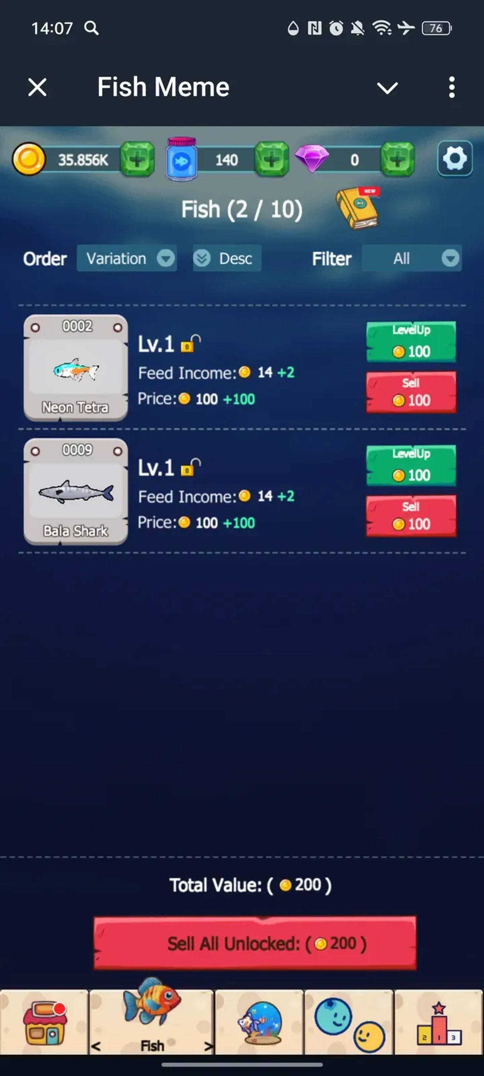 Fish Meme в Телеграм — скриншот 3