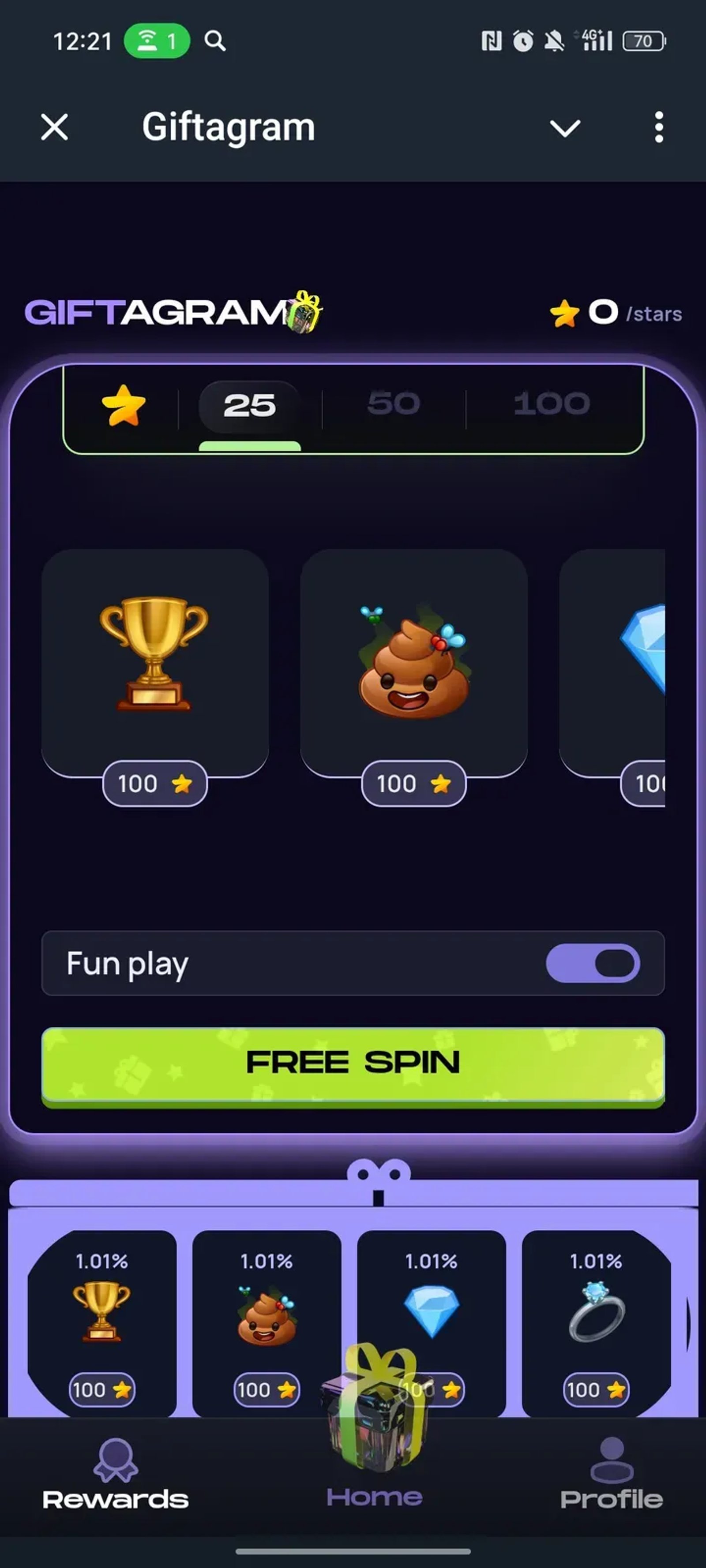 Giftagram в Телеграм — скриншот 3