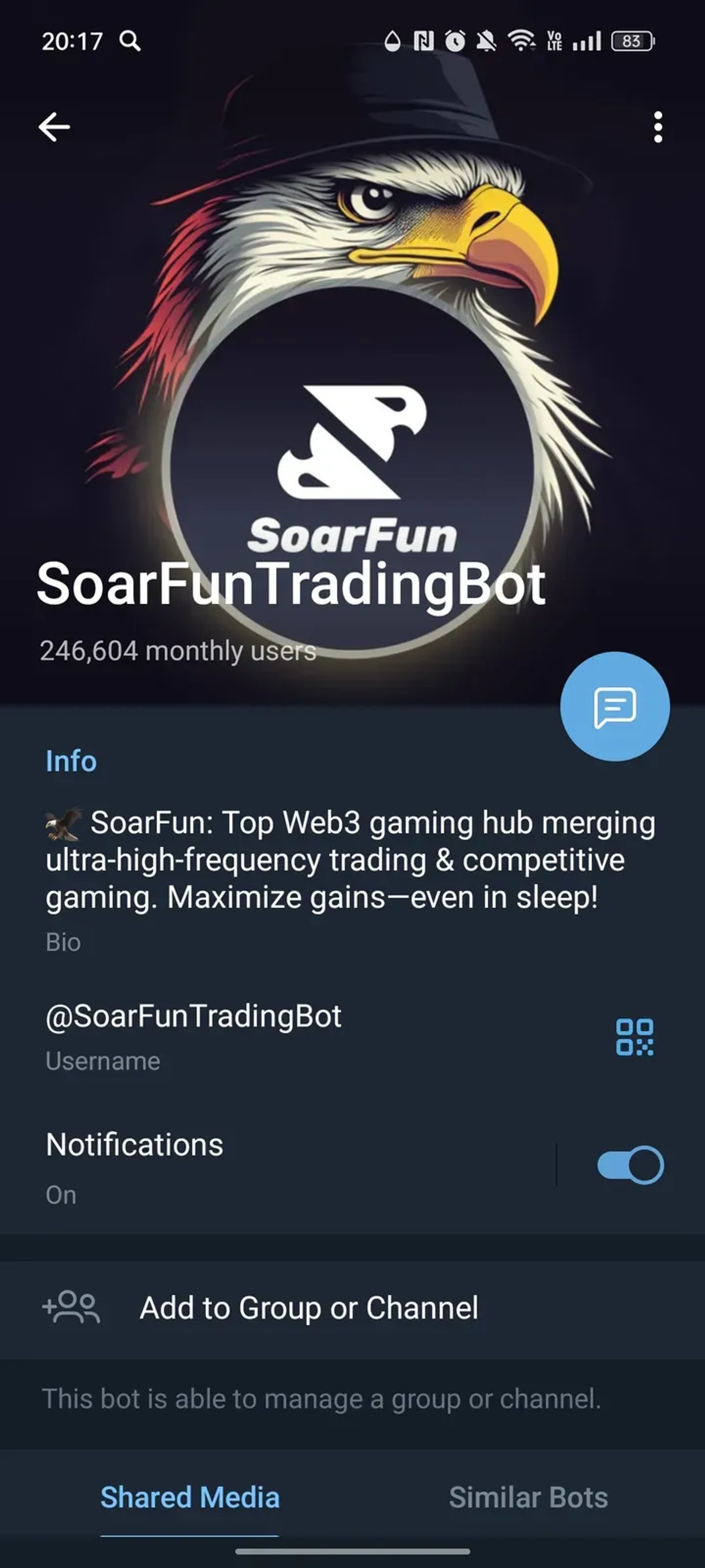 SoarFun в Телеграм — скриншот 3