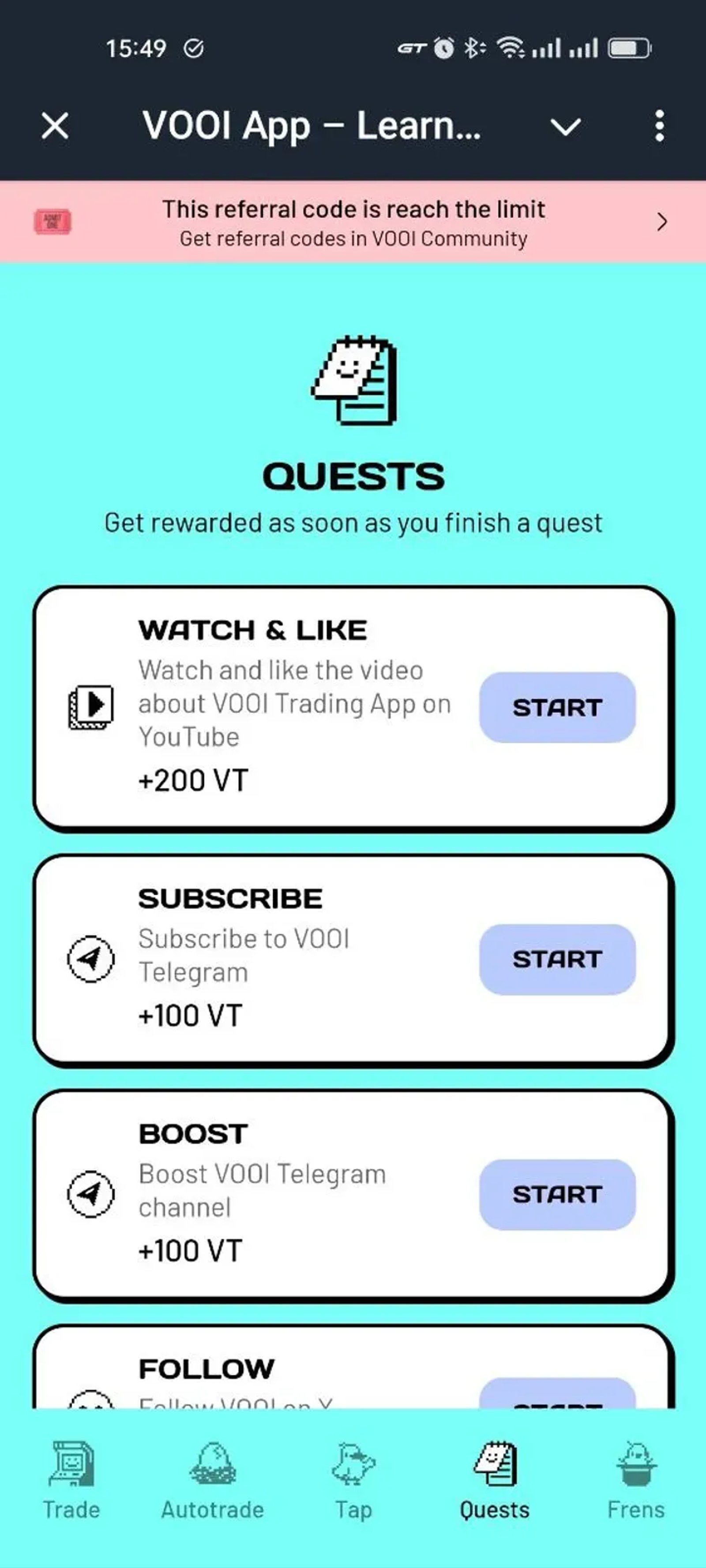 VOOI App – Learn & Trade в Телеграм — скриншот 3