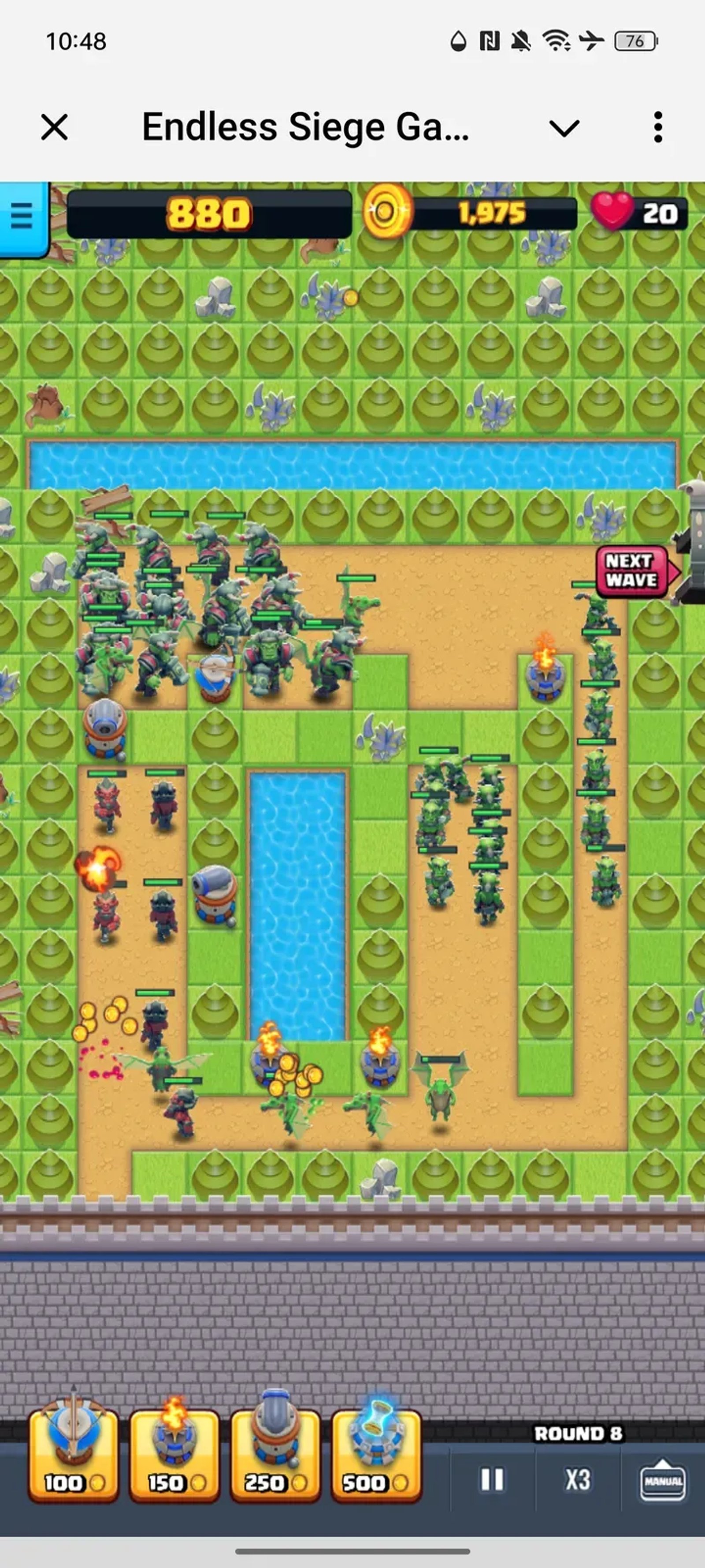 Endless Siege Game в Телеграм — скриншот 5