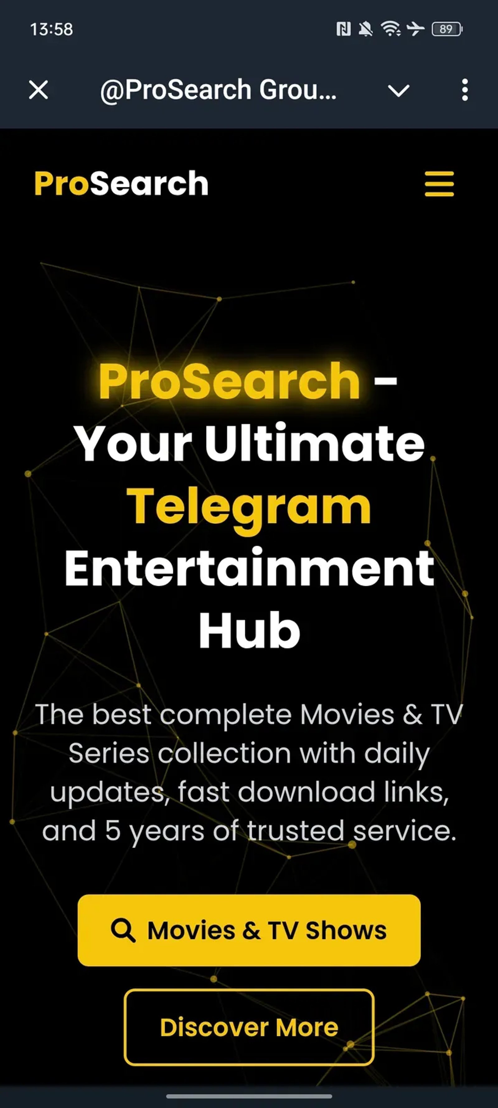 @ProSearch Group Bot ✅ Telegram Screenshot 1