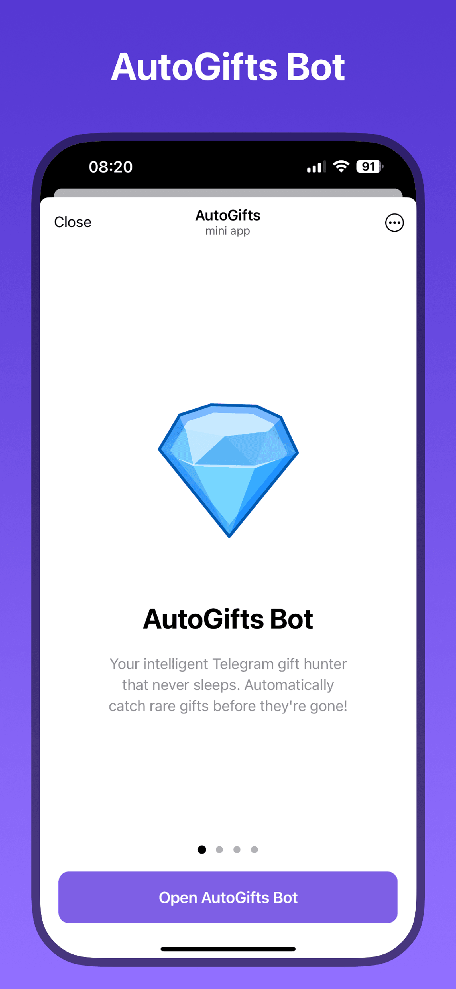 AutoGifts в Телеграм — скриншот 2