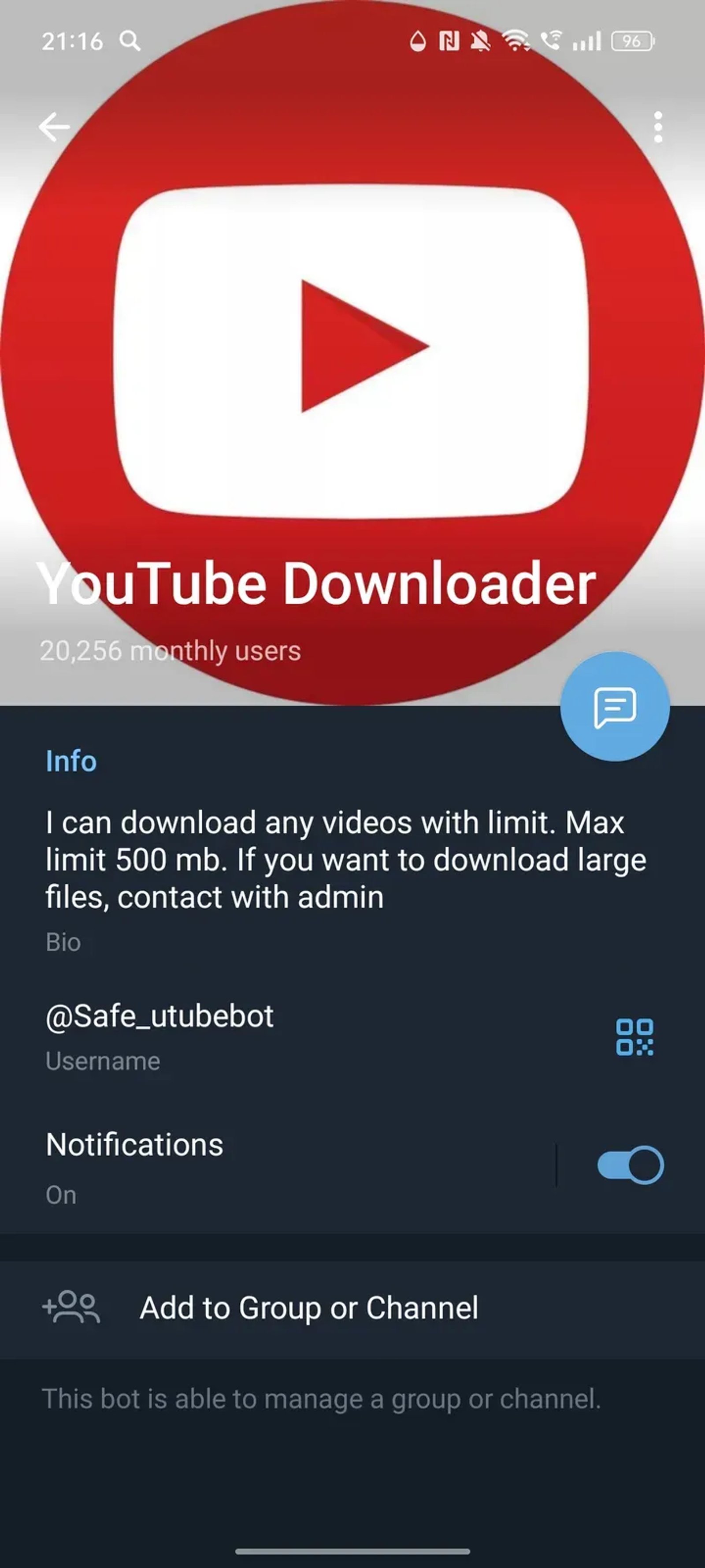 YouTube Downloader в Телеграм — скриншот 4