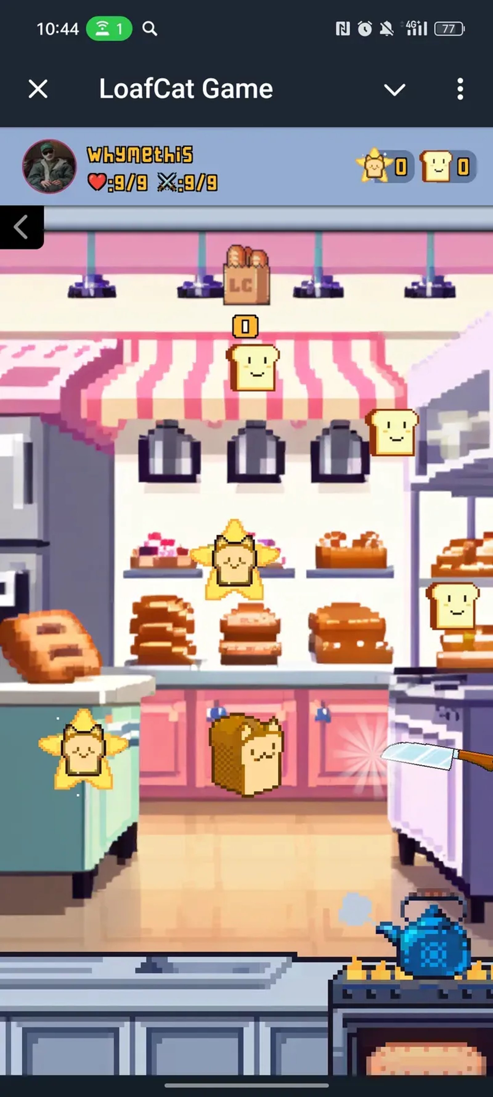 LoafCat Game в Телеграм — скриншот 4