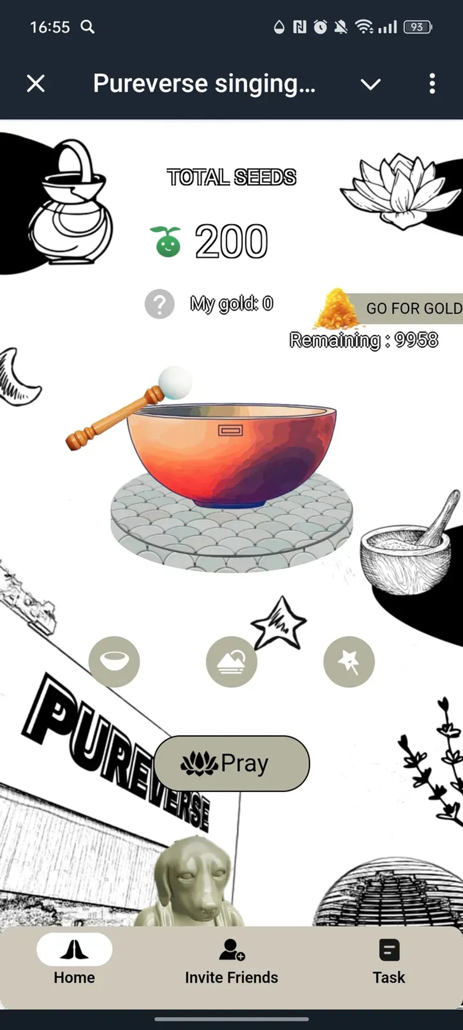 Pureverse singing bowl в Телеграм — скриншот 1