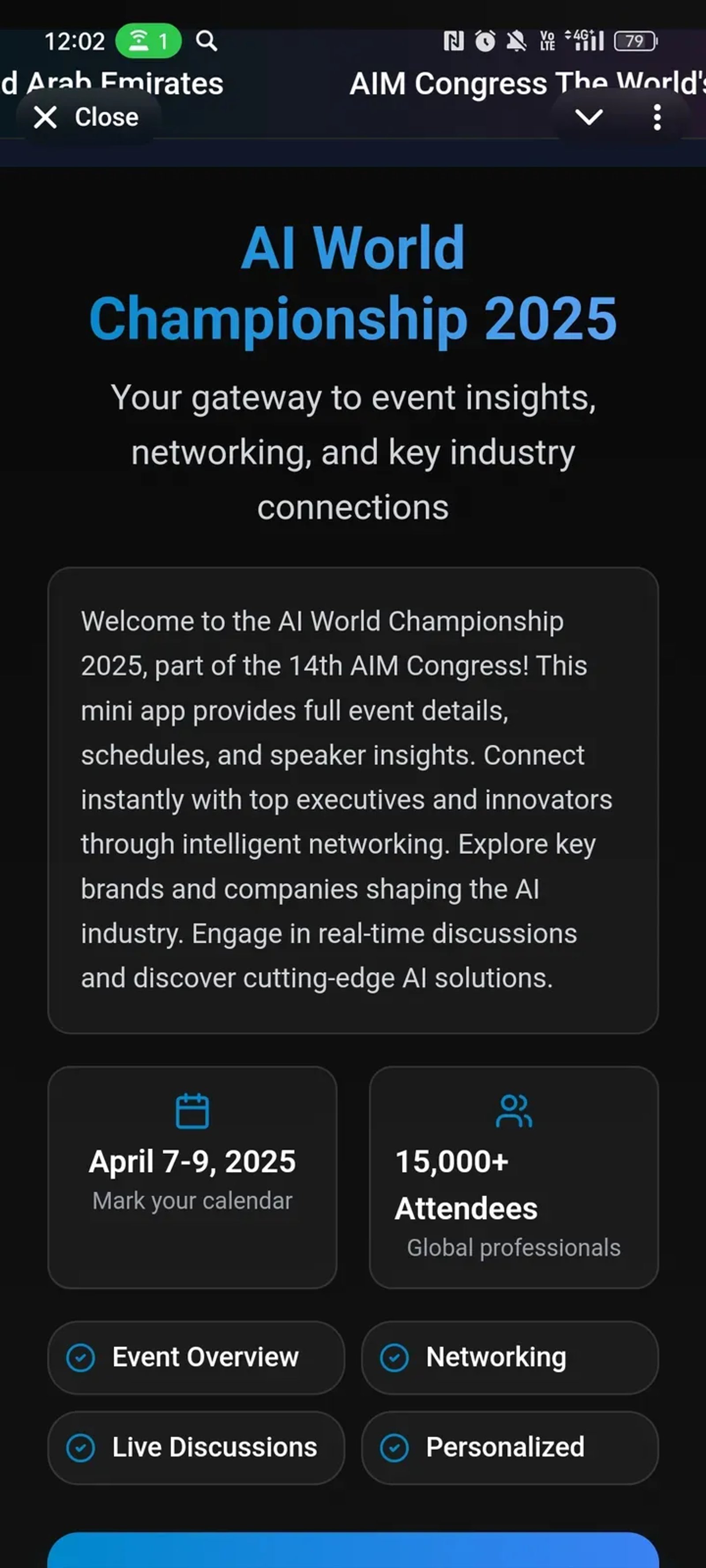 AIWorldChampionship в Телеграм — скриншот 1