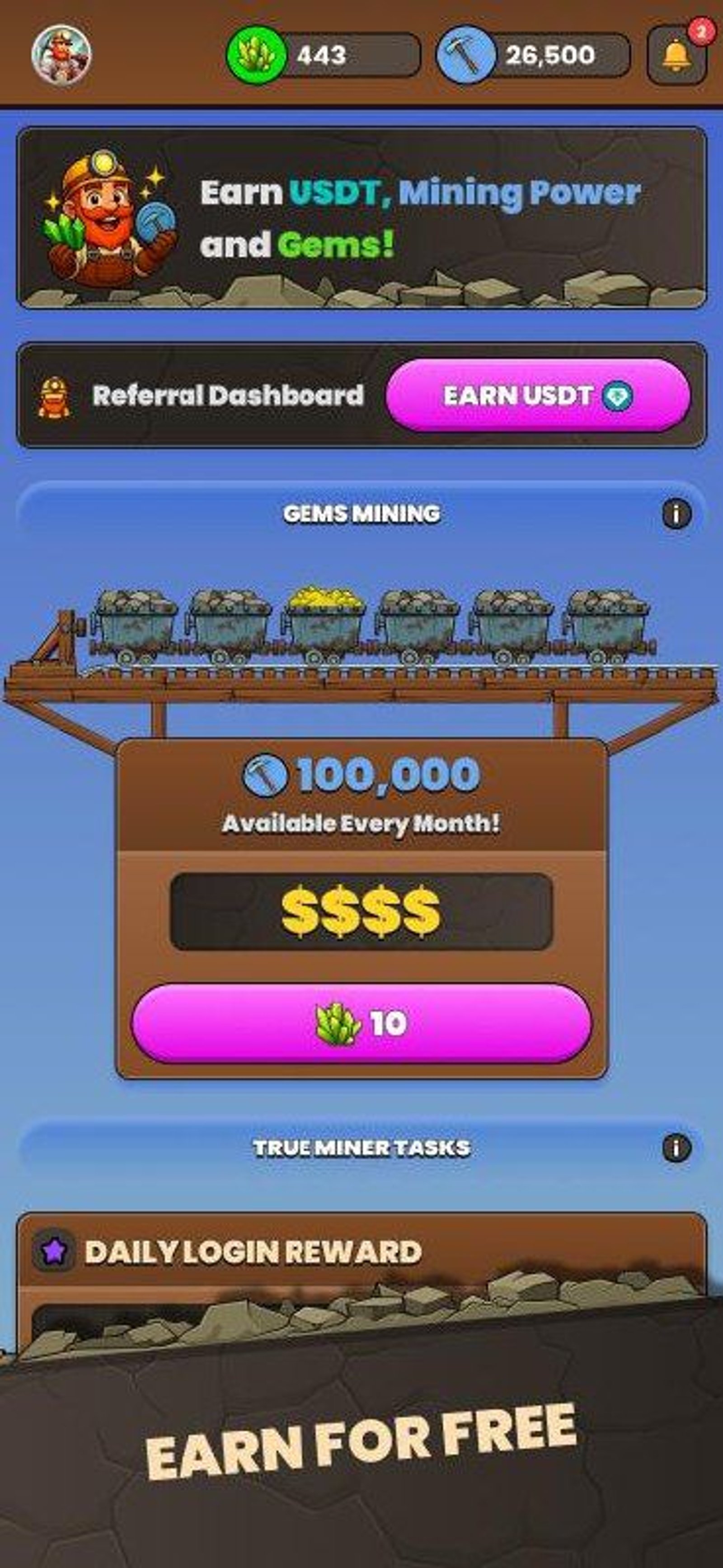 True Miner Telegram Screenshot 4