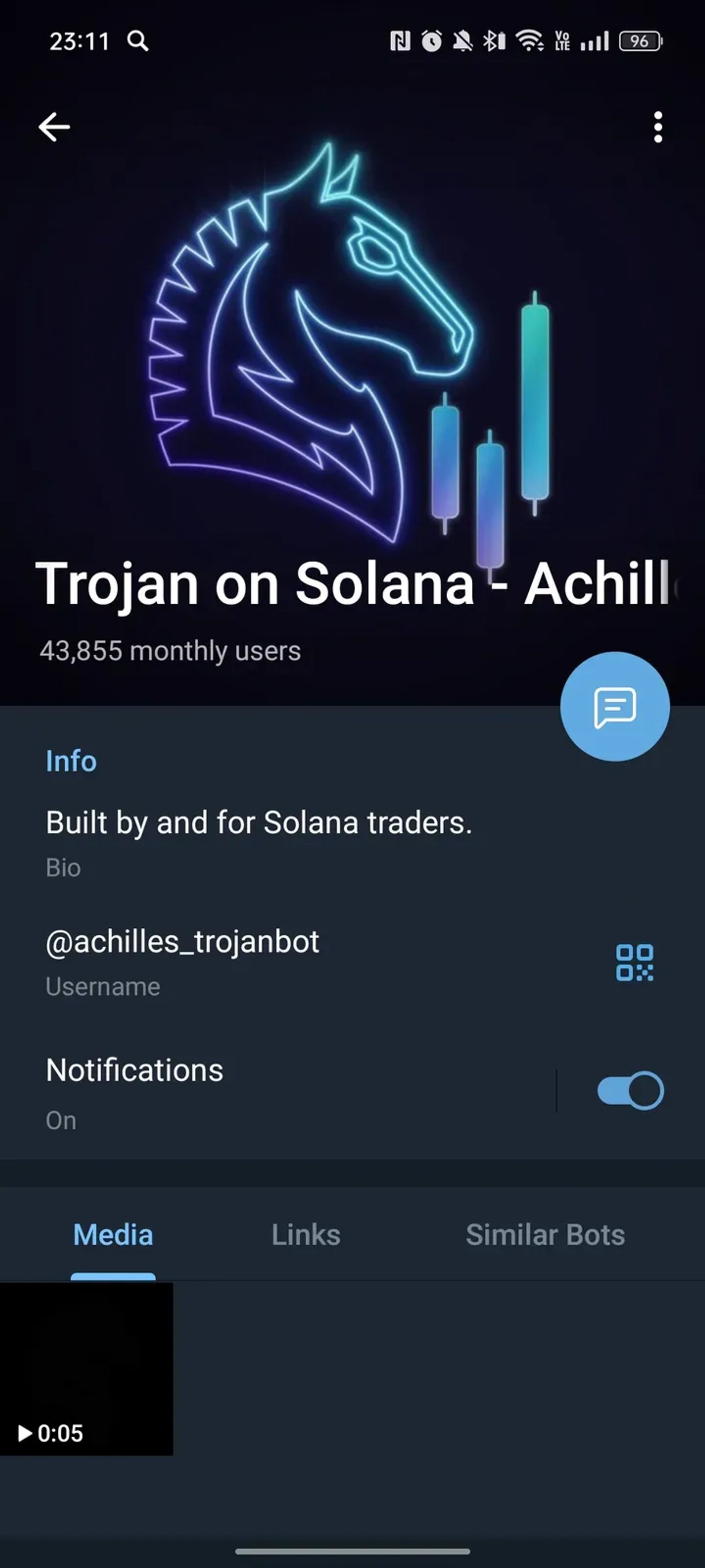 Trojan on Solana - Achilles в Телеграм — скриншот 4