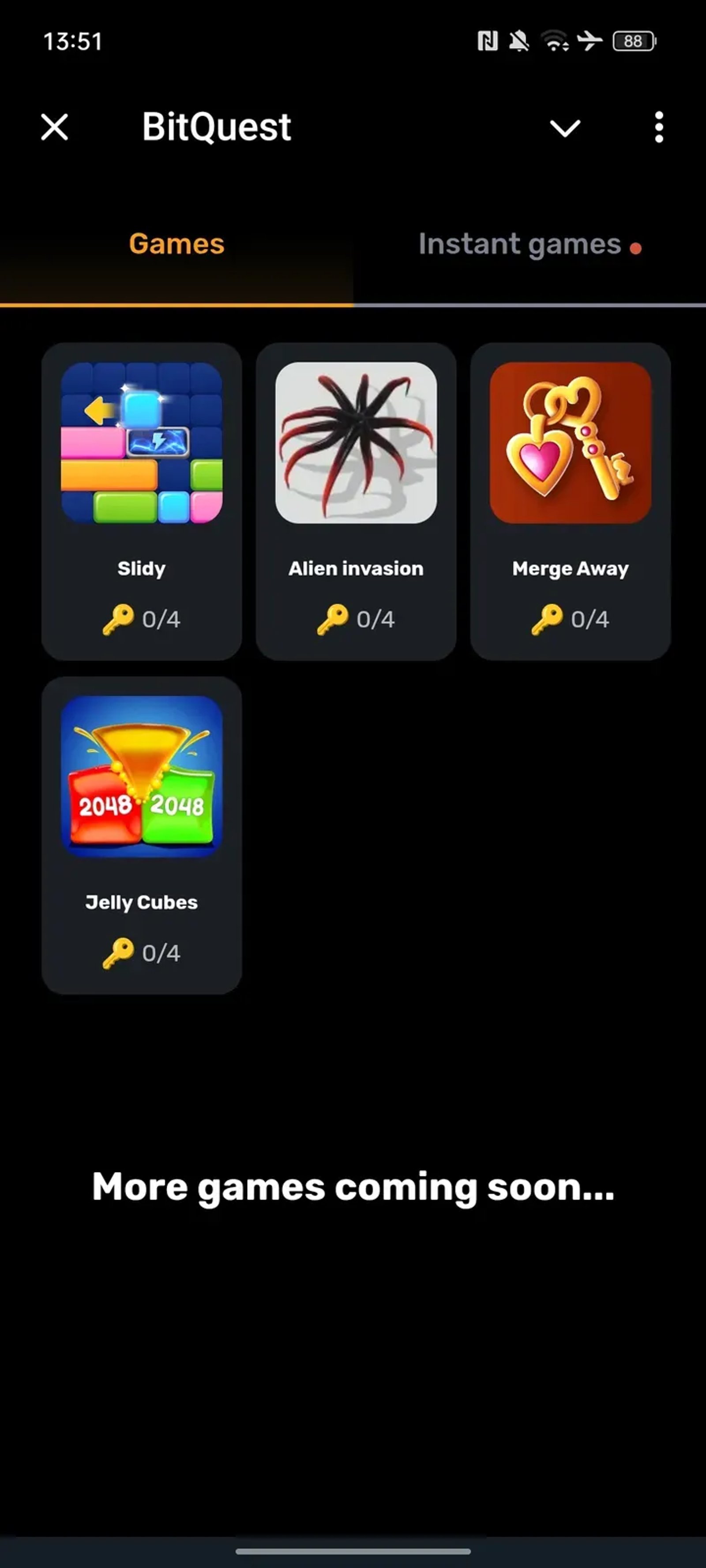 BitQuest в Телеграм — скриншот 1