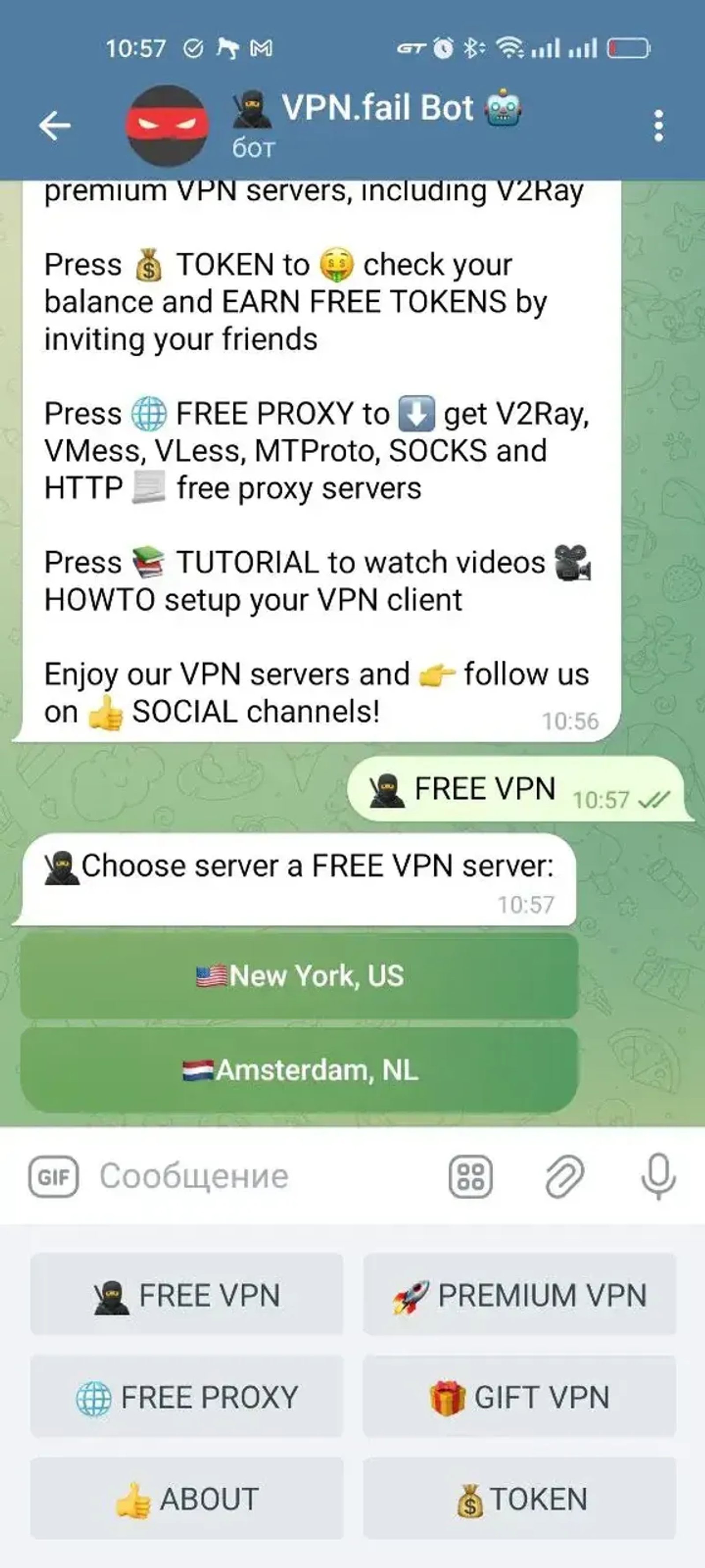 🥷 VPN.fail Bot 🤖 в Телеграм — скриншот 4