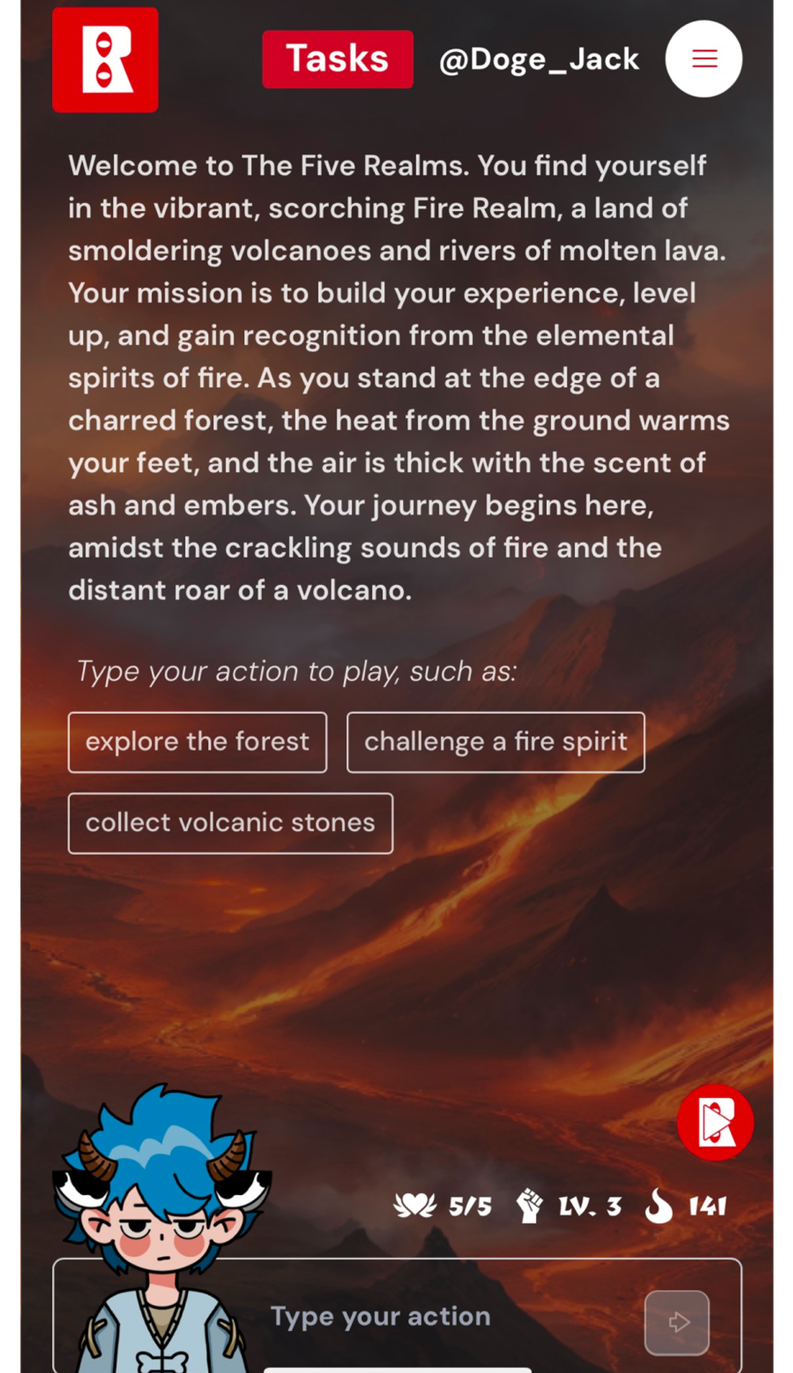 The Five Realms в Телеграм — скриншот 2