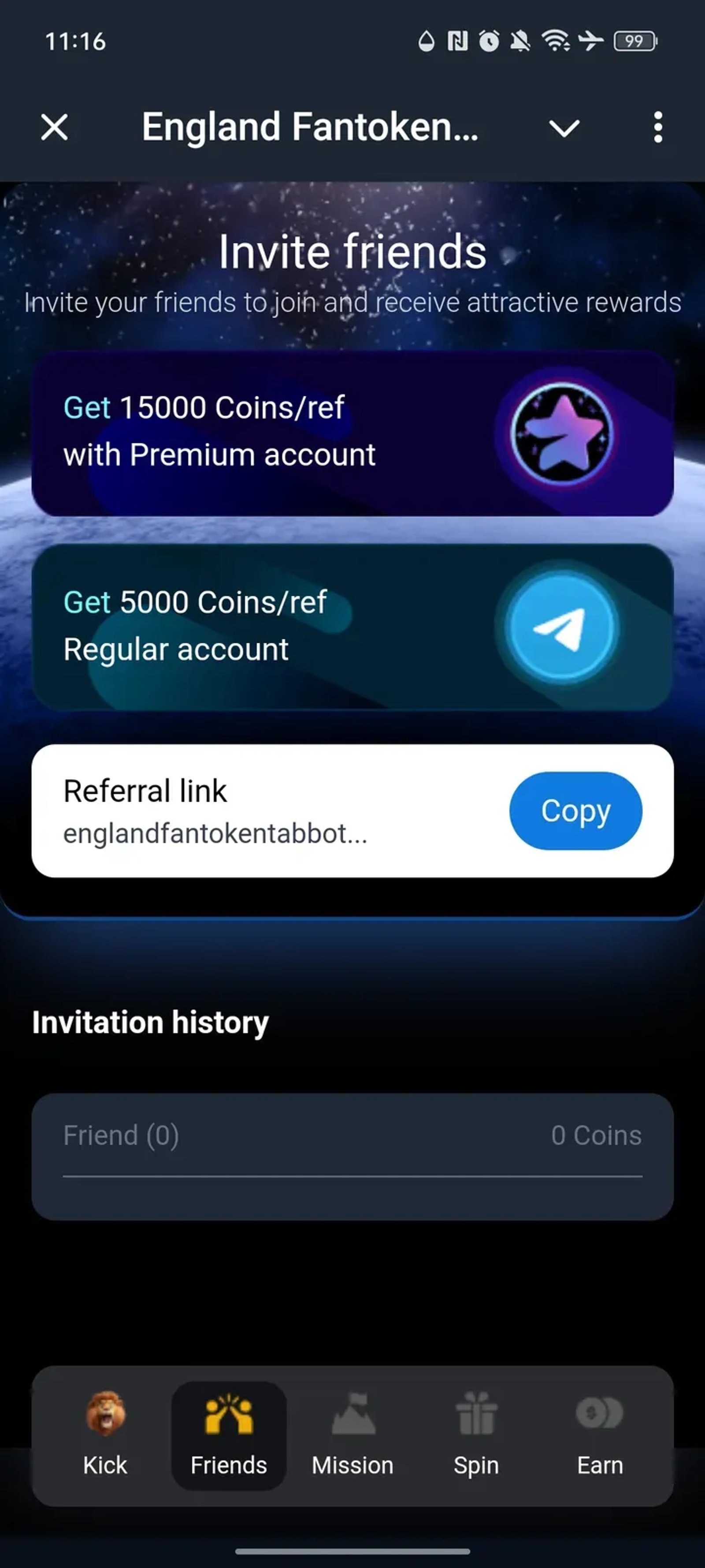 EARN RSUI в Телеграм — скриншот 2