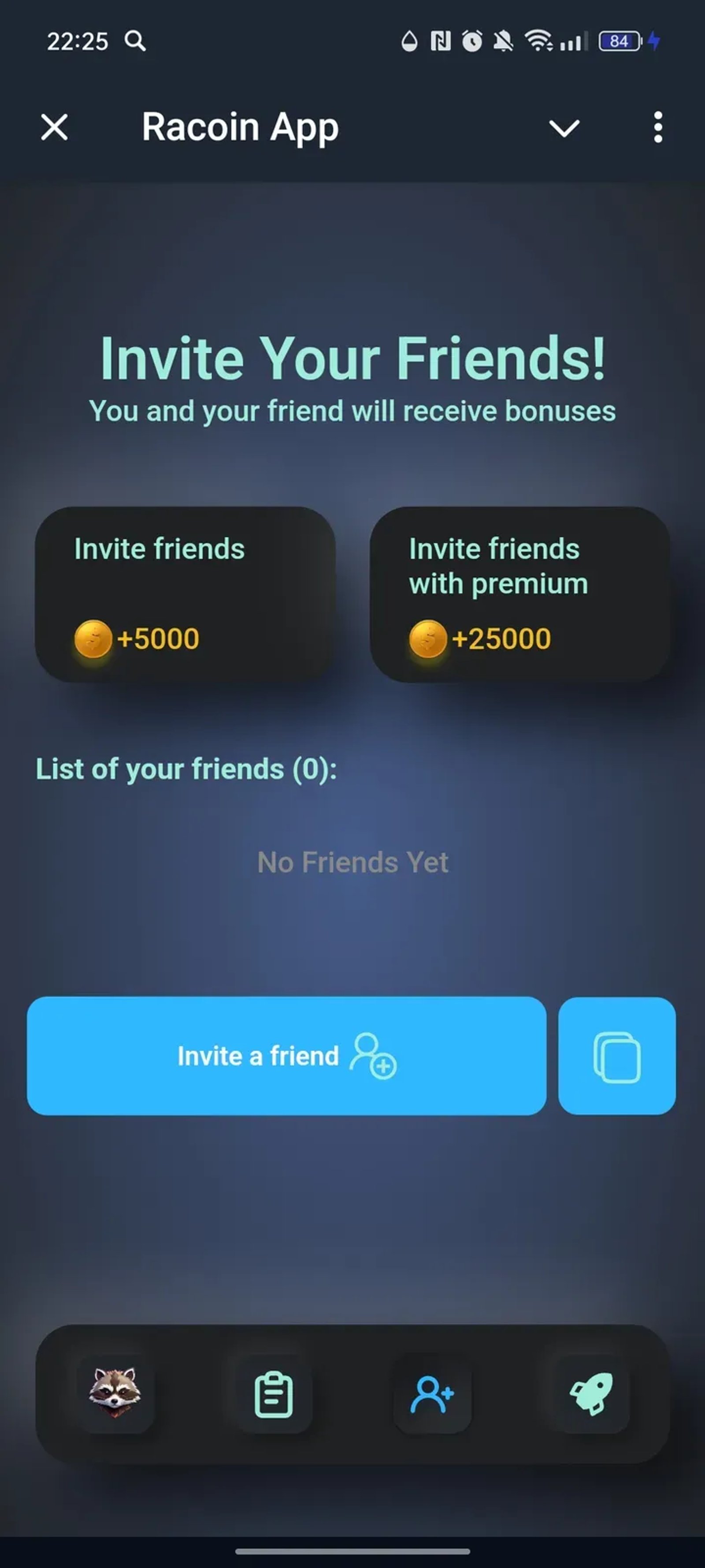 Racoin App в Телеграм — скриншот 3