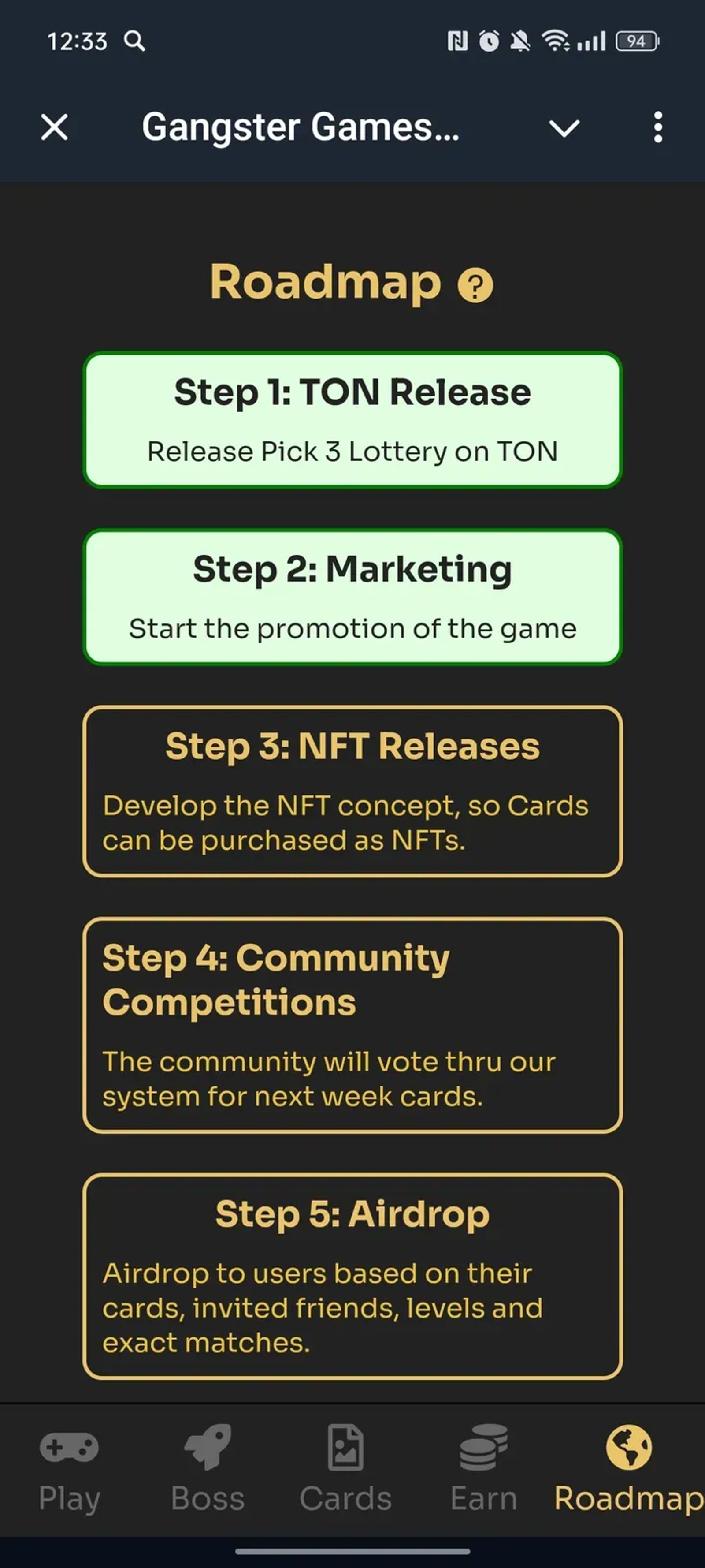 Gangster Games Pick 3 Lottery в Телеграм — скриншот 5