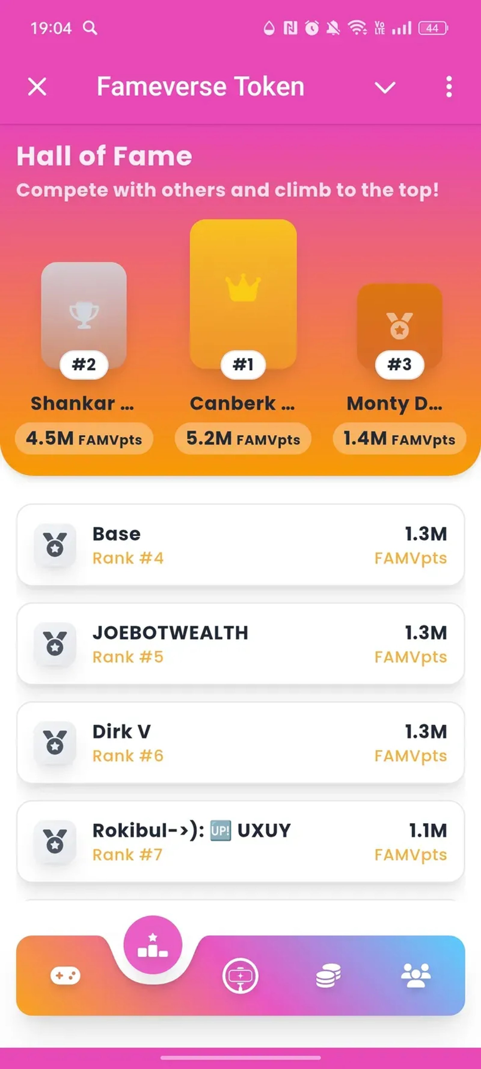 Fameverse Token в Телеграм — скриншот 2