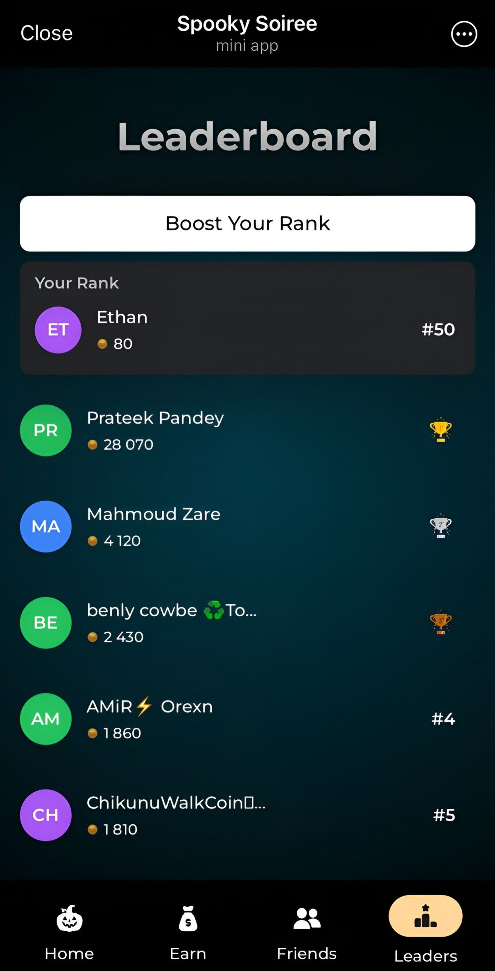 Spooky Soiree в Telegram — скриншот 3