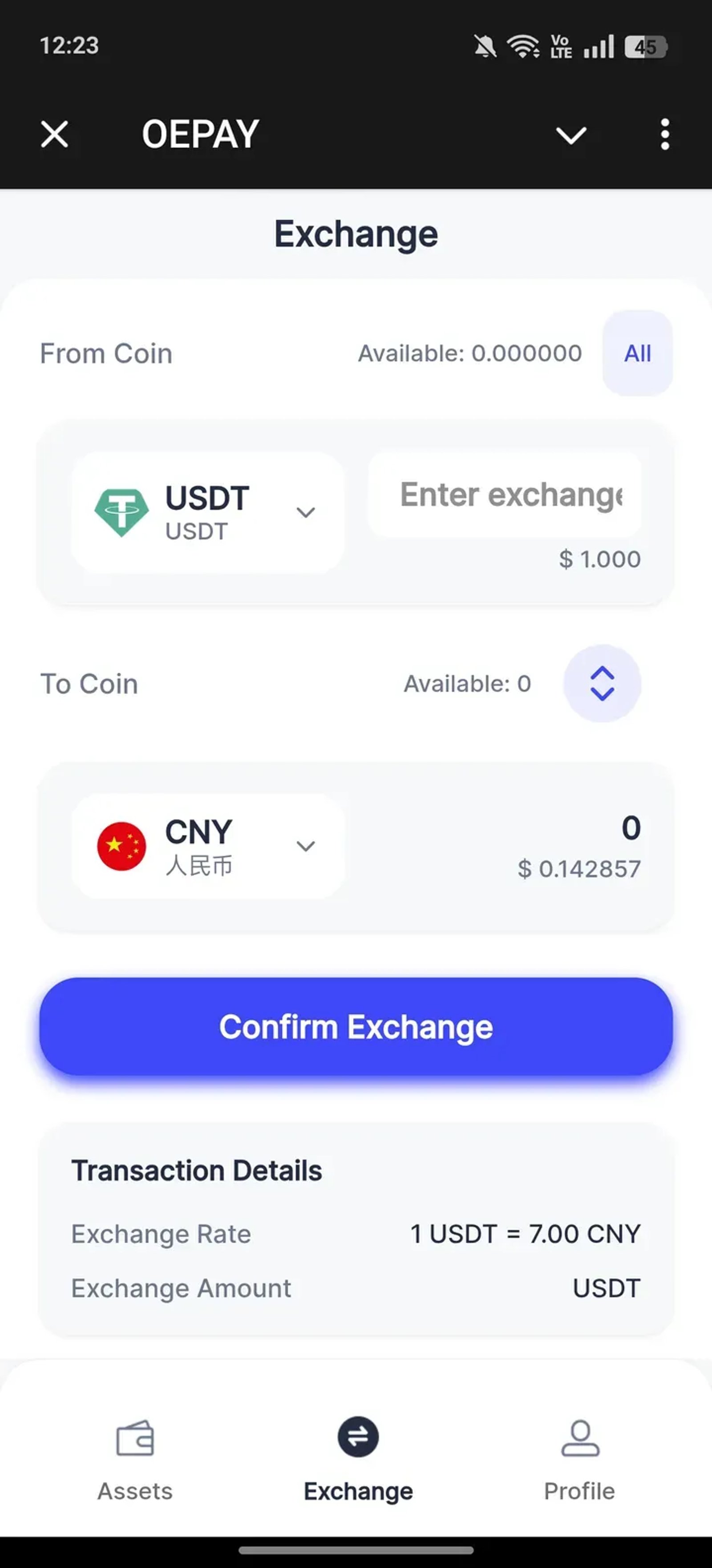 OEPAY в Telegram — скриншот 3