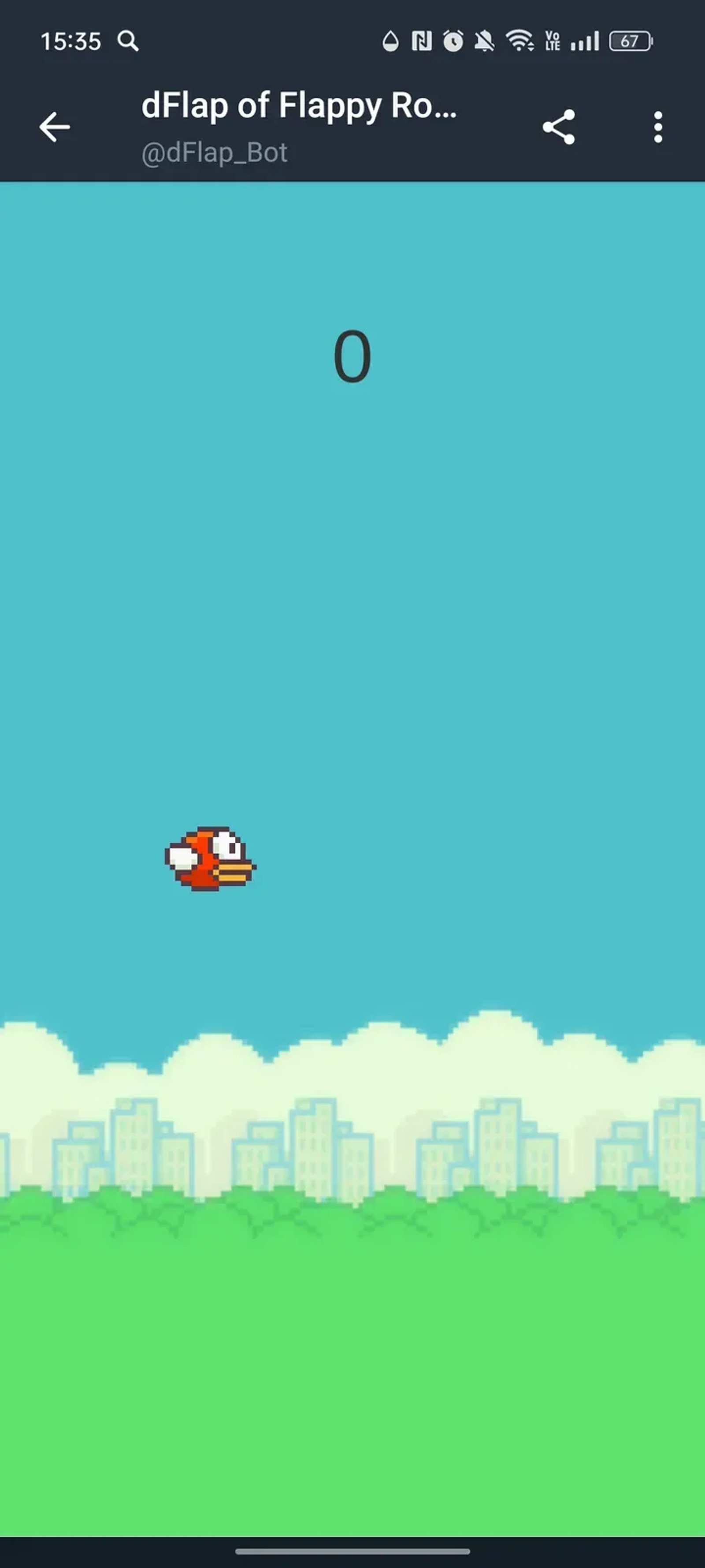Flappy Rocket 🛰 в Телеграм — скриншот 1