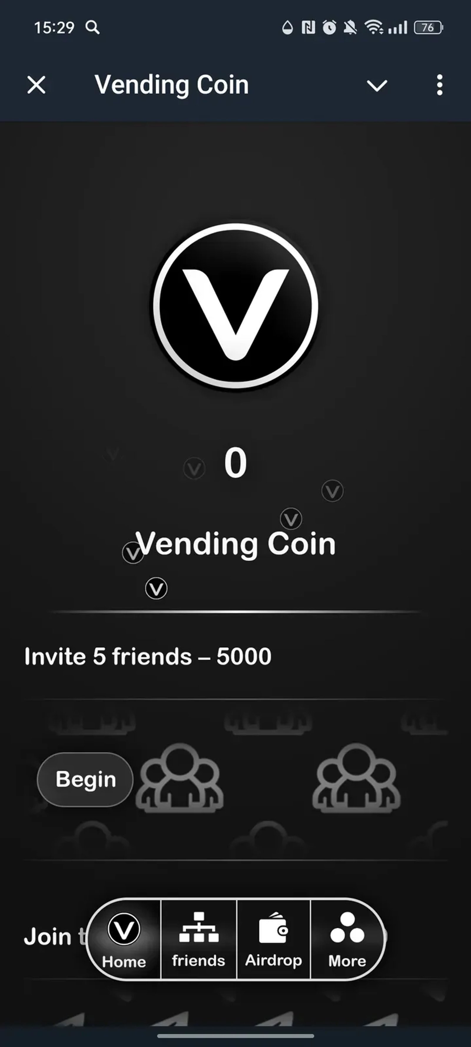 Vending Coin в Телеграм — скриншот 1