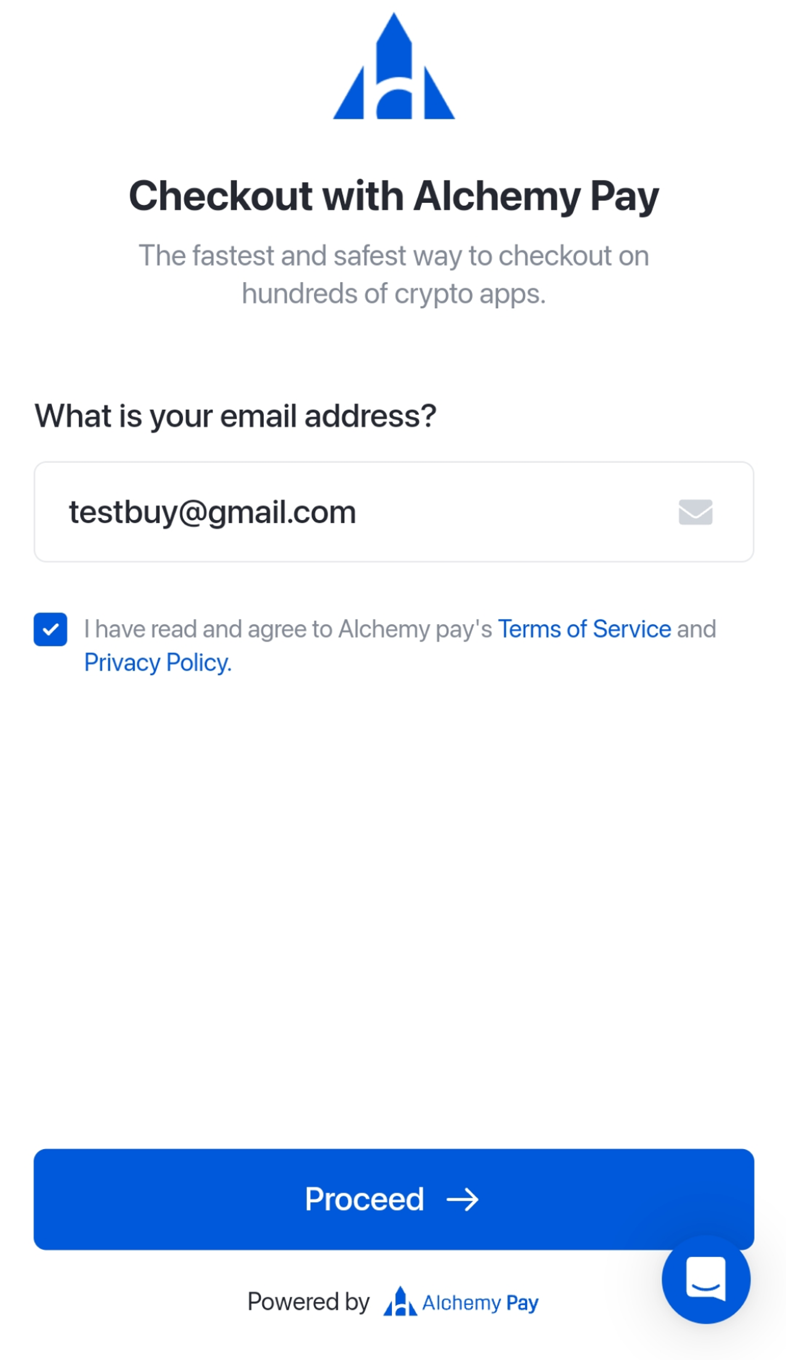 Alchemy Pay в Телеграм — скриншот 3