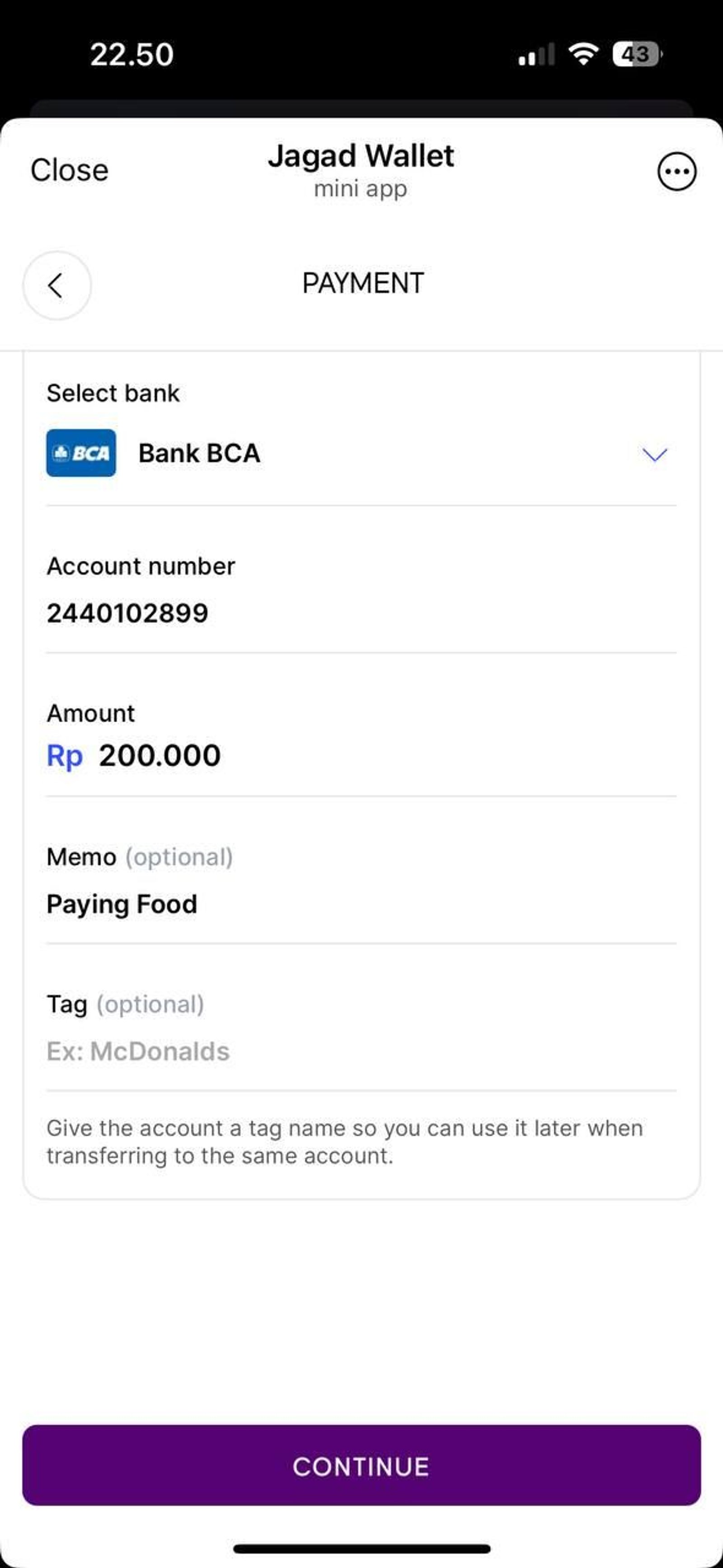 J-Wallet (Jagad Wallet) в Телеграм — скриншот 4