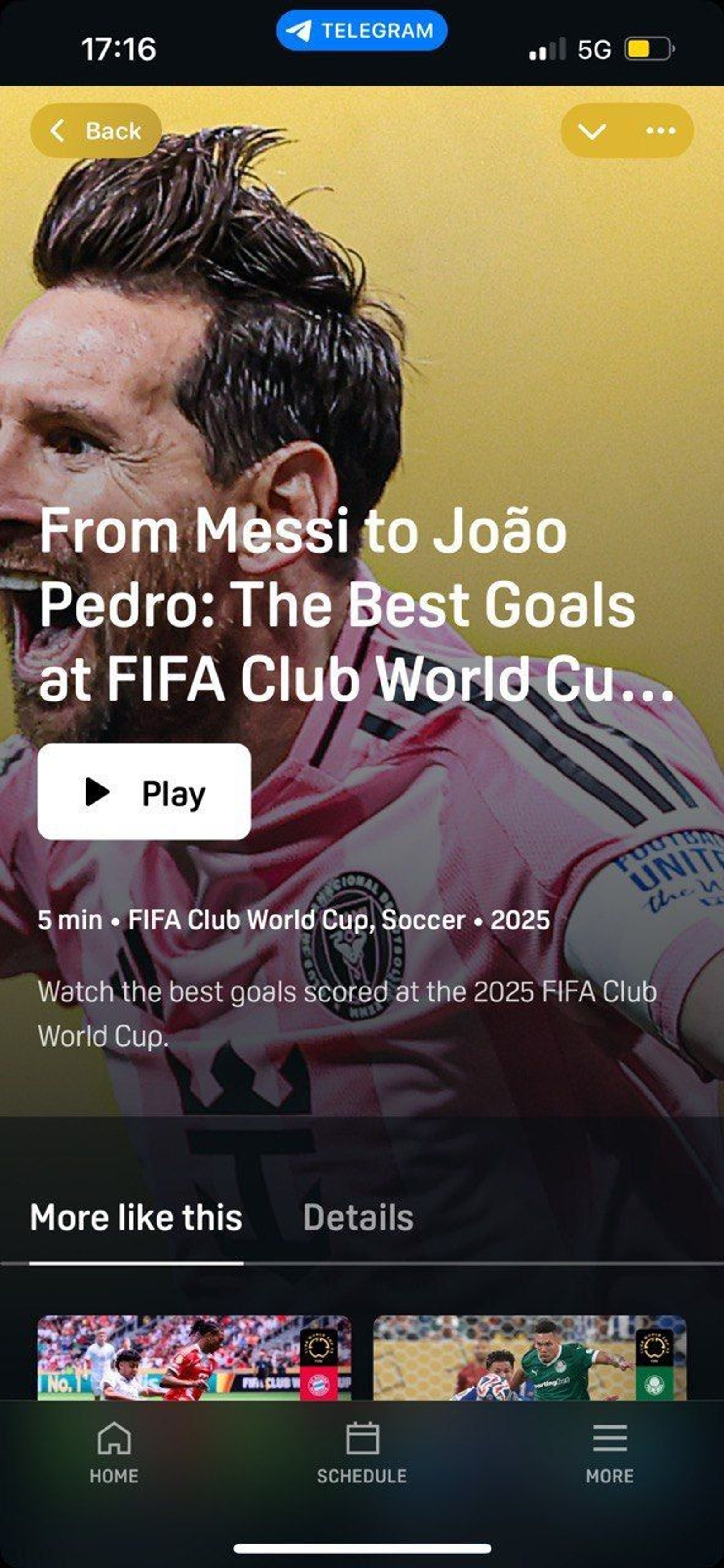 DAZN Telegram Screenshot 2